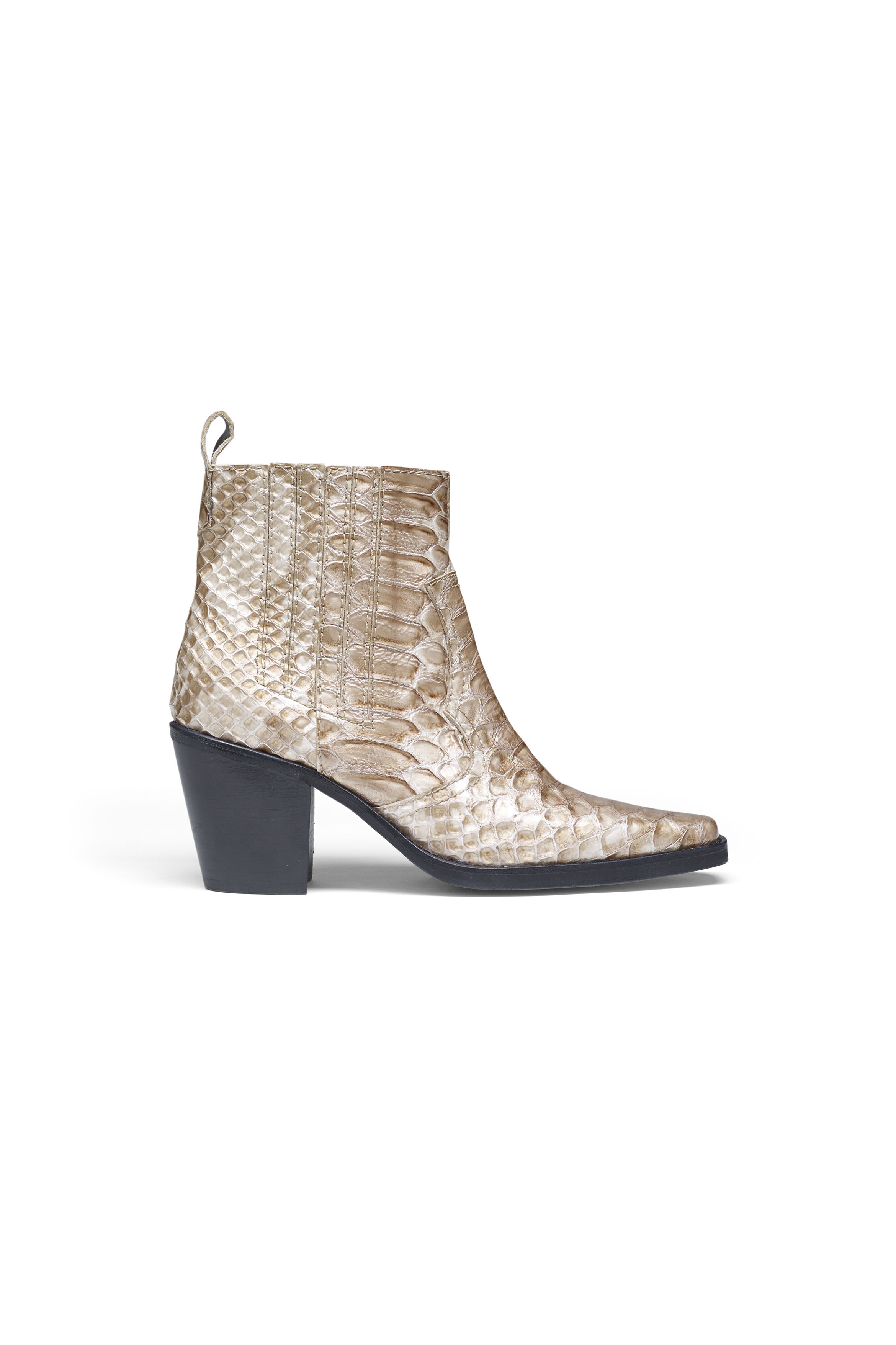 ganni snake boots