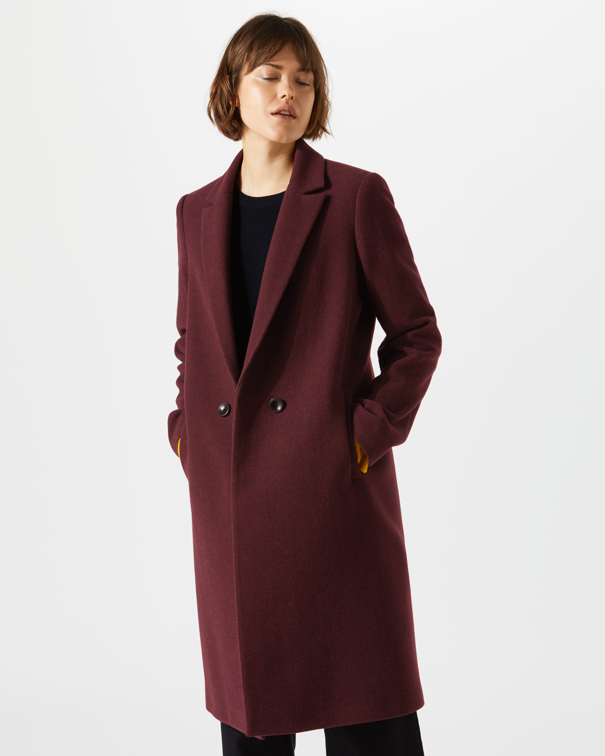 jigsaw wool coat
