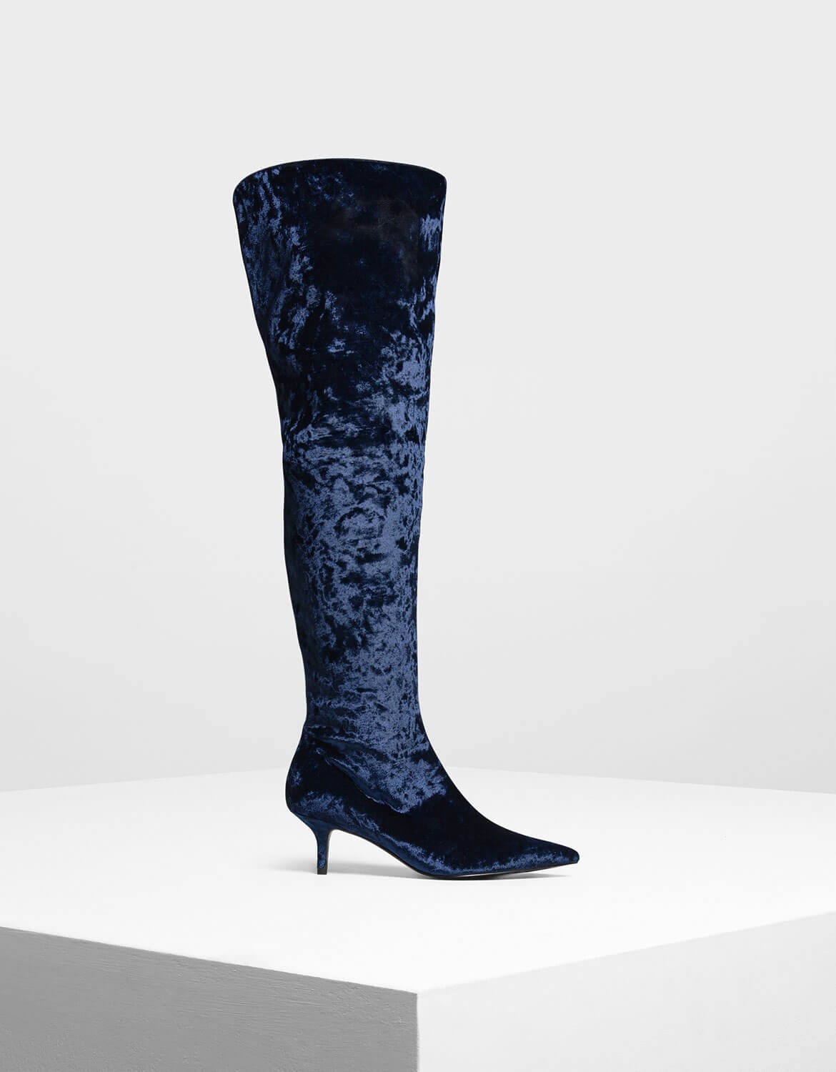 pointed thigh high boots