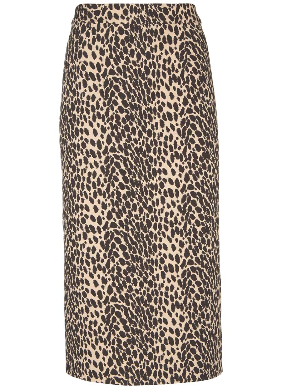 mint velvet leopard skirt