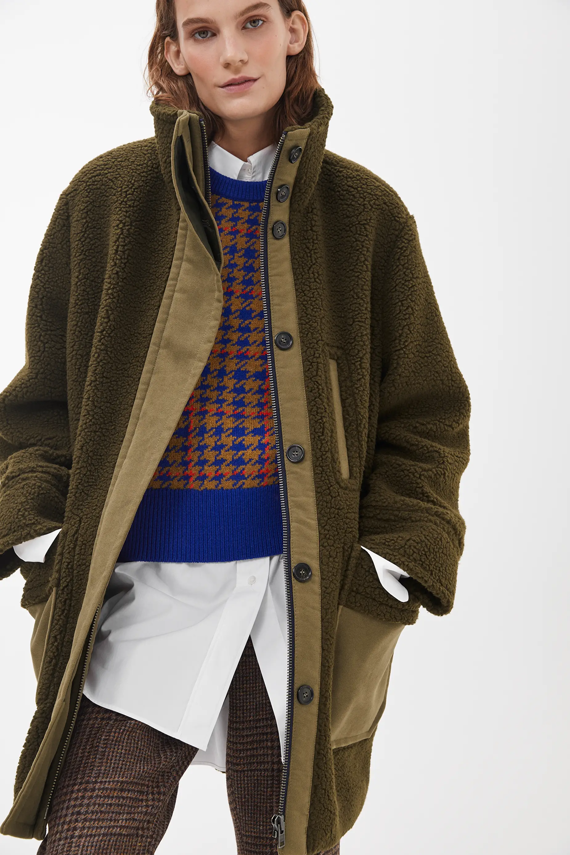 cream duffle coat with hood