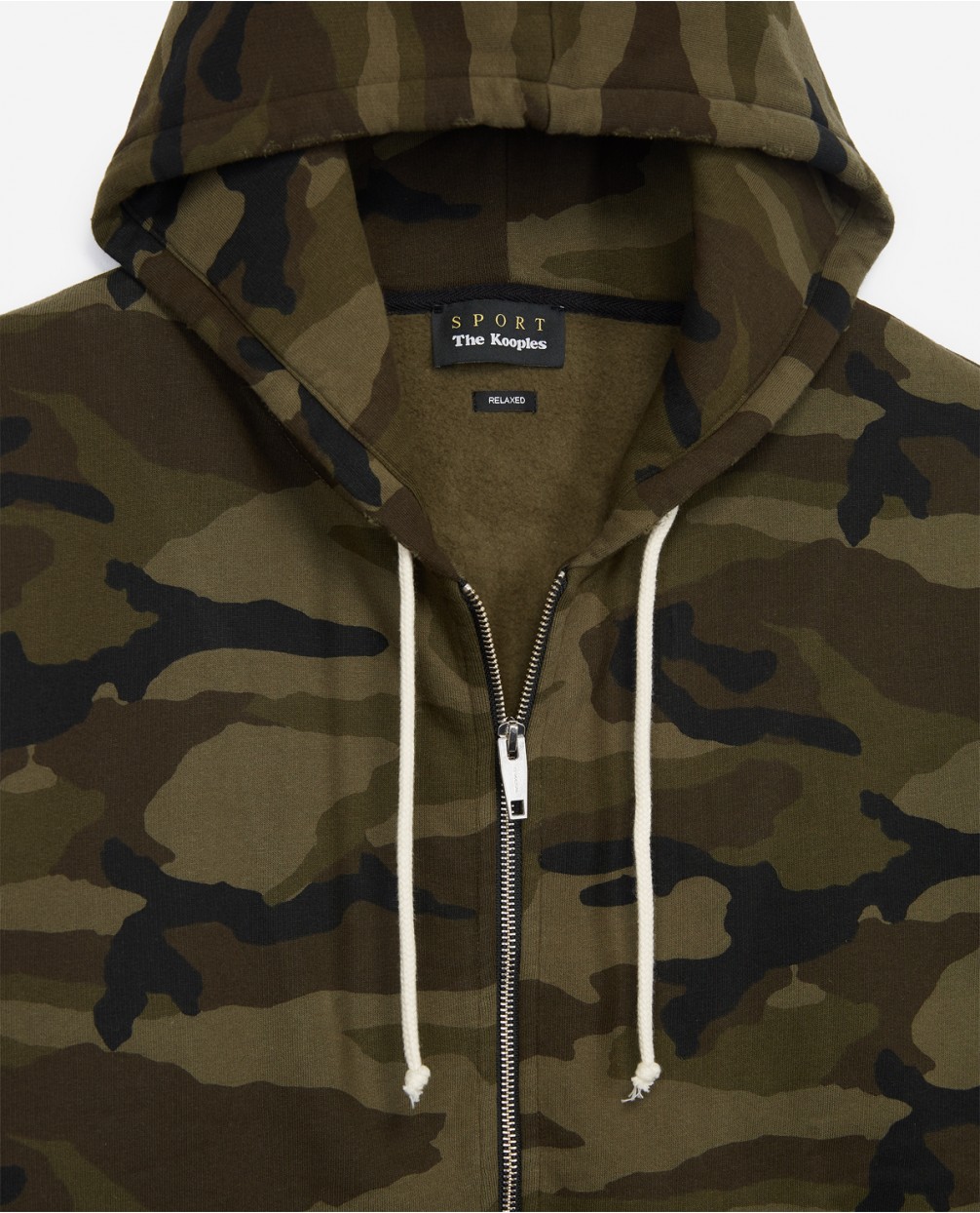 camo fleece zip up