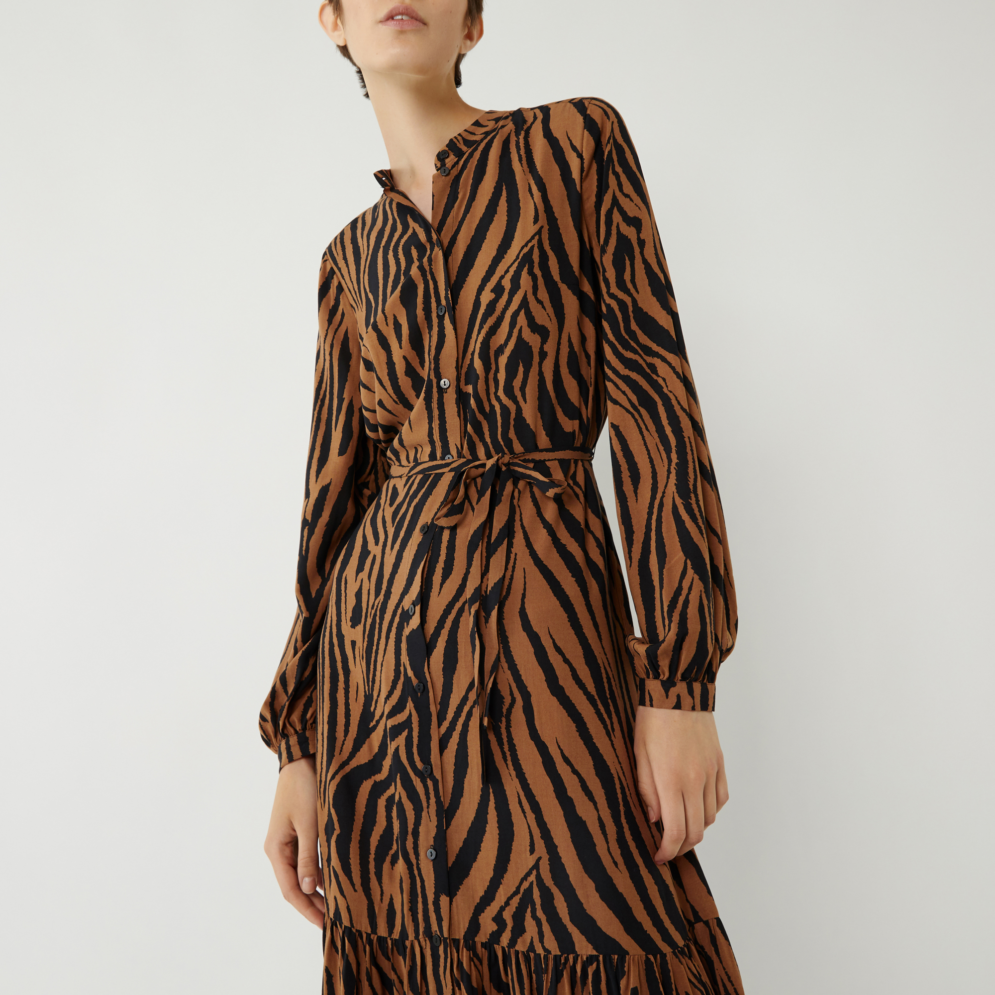 tiger print dress warehouse