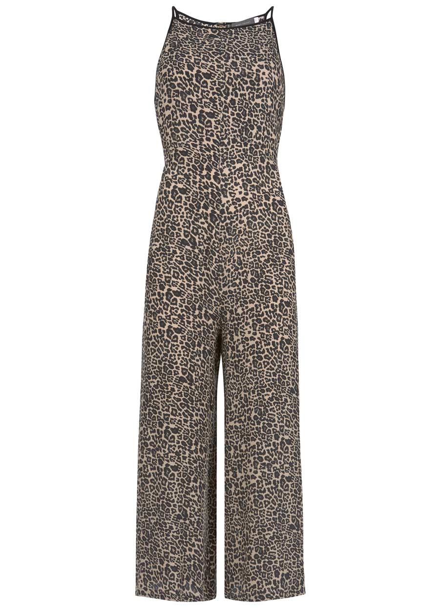 mint velvet animal print jumpsuit
