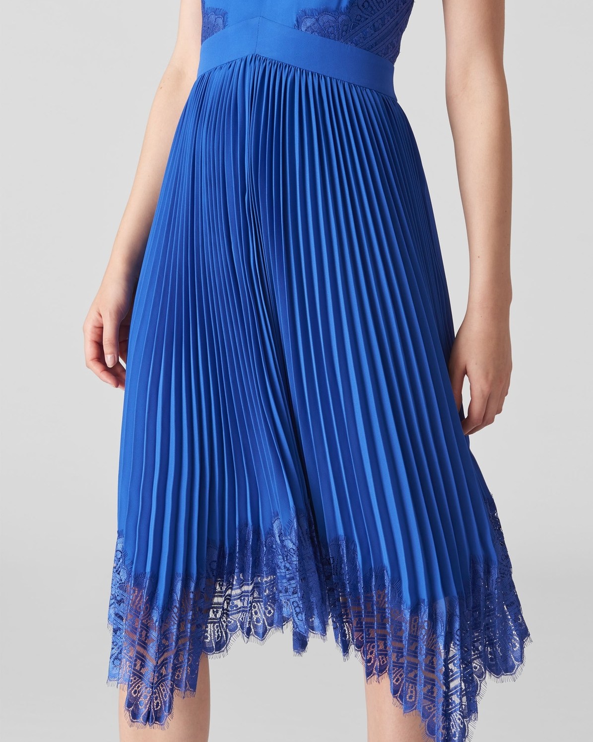lana lace pleat dress