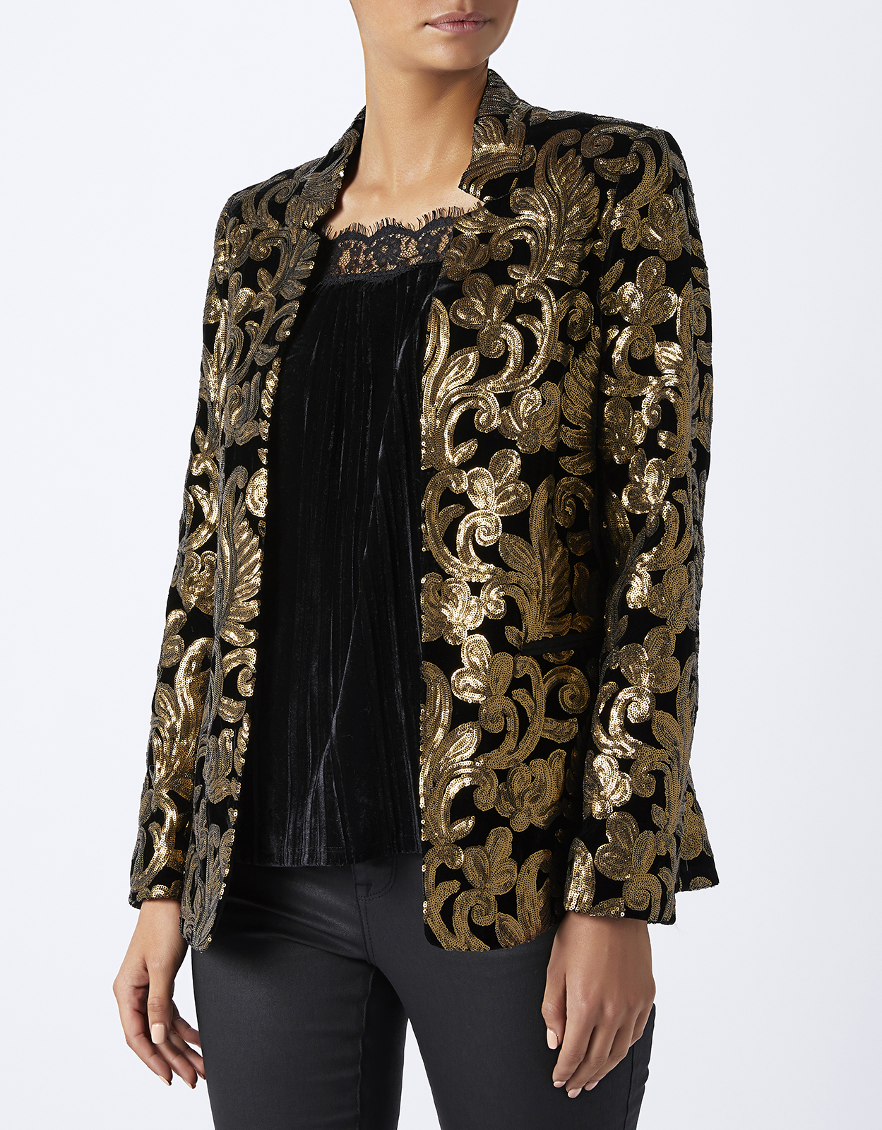 monsoon sequin jacket