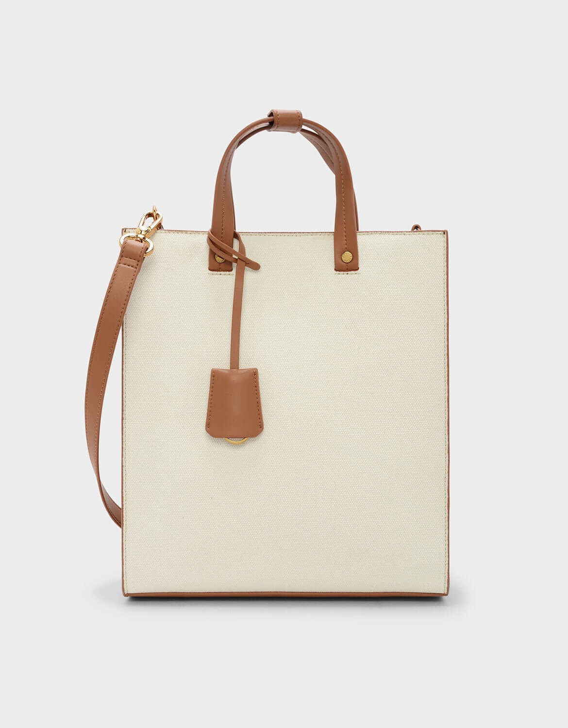 structured canvas tote