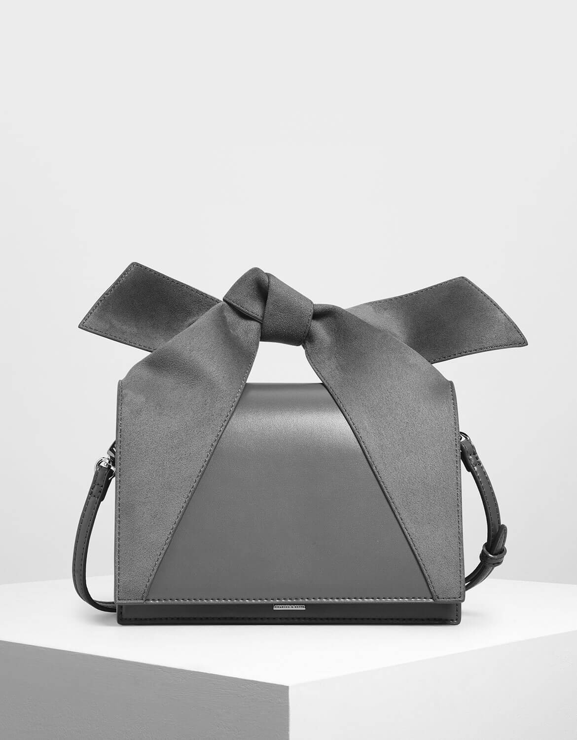 charles and keith grey bag