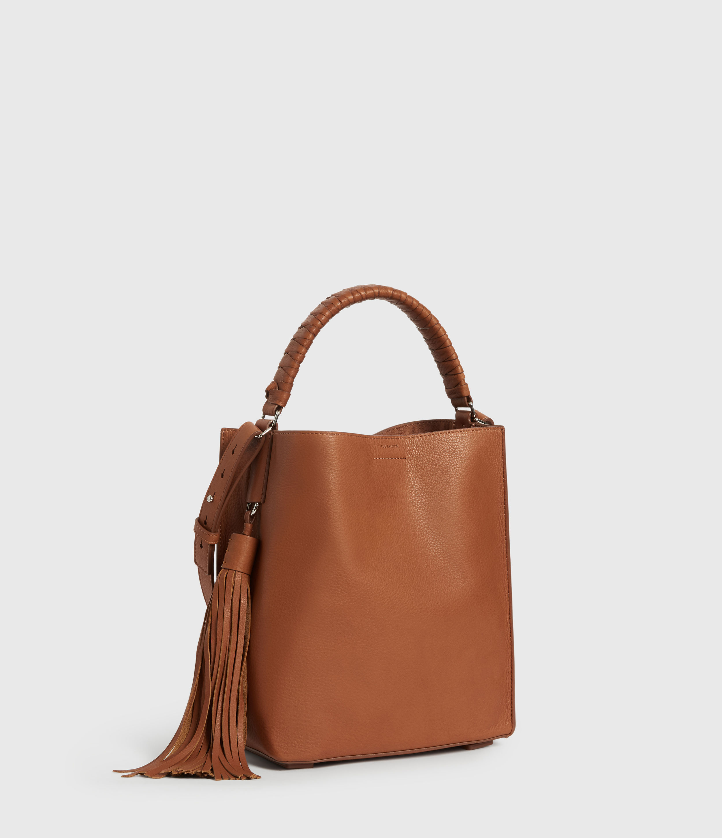 all saints leather bag