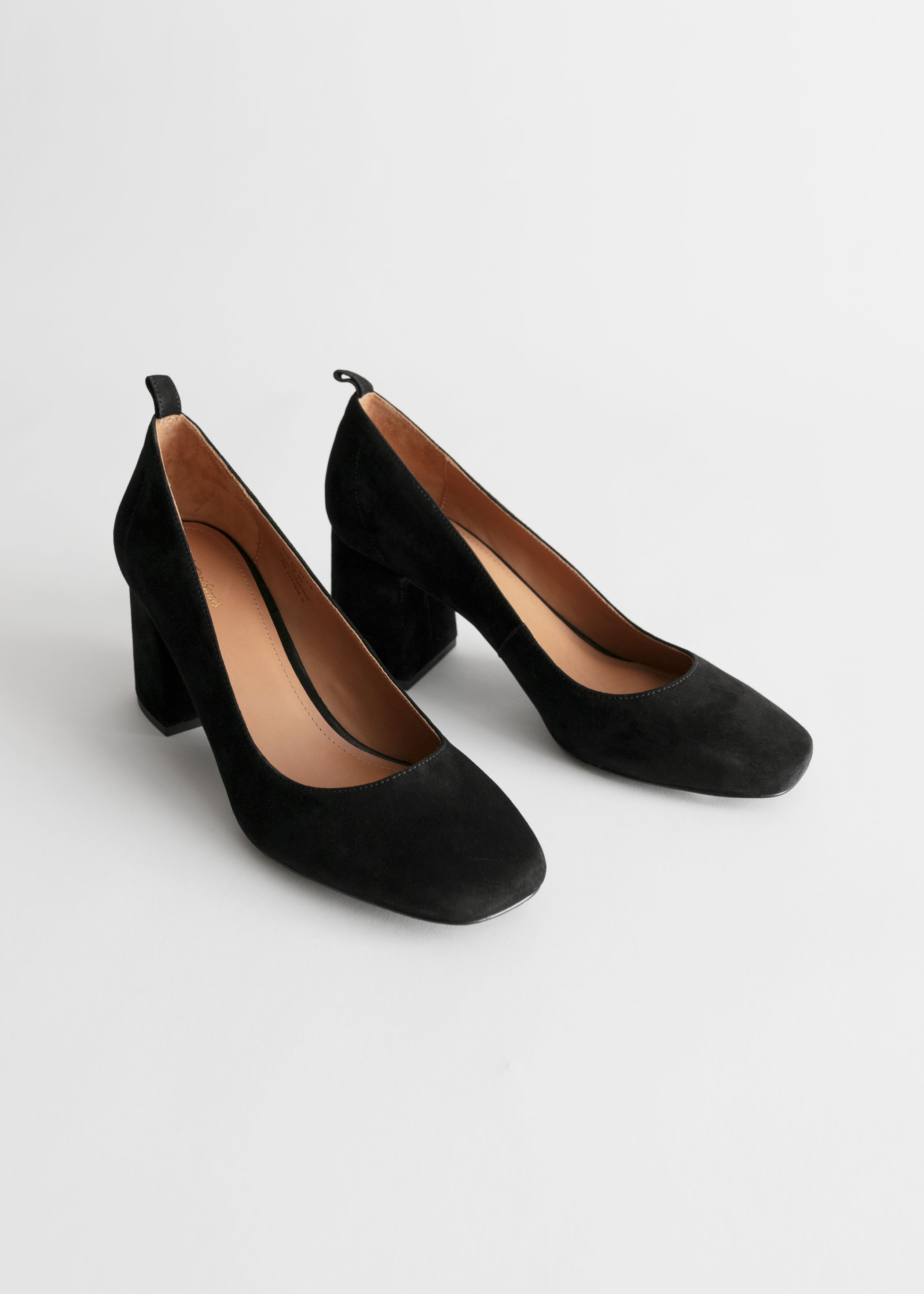 block heel ballerina pumps