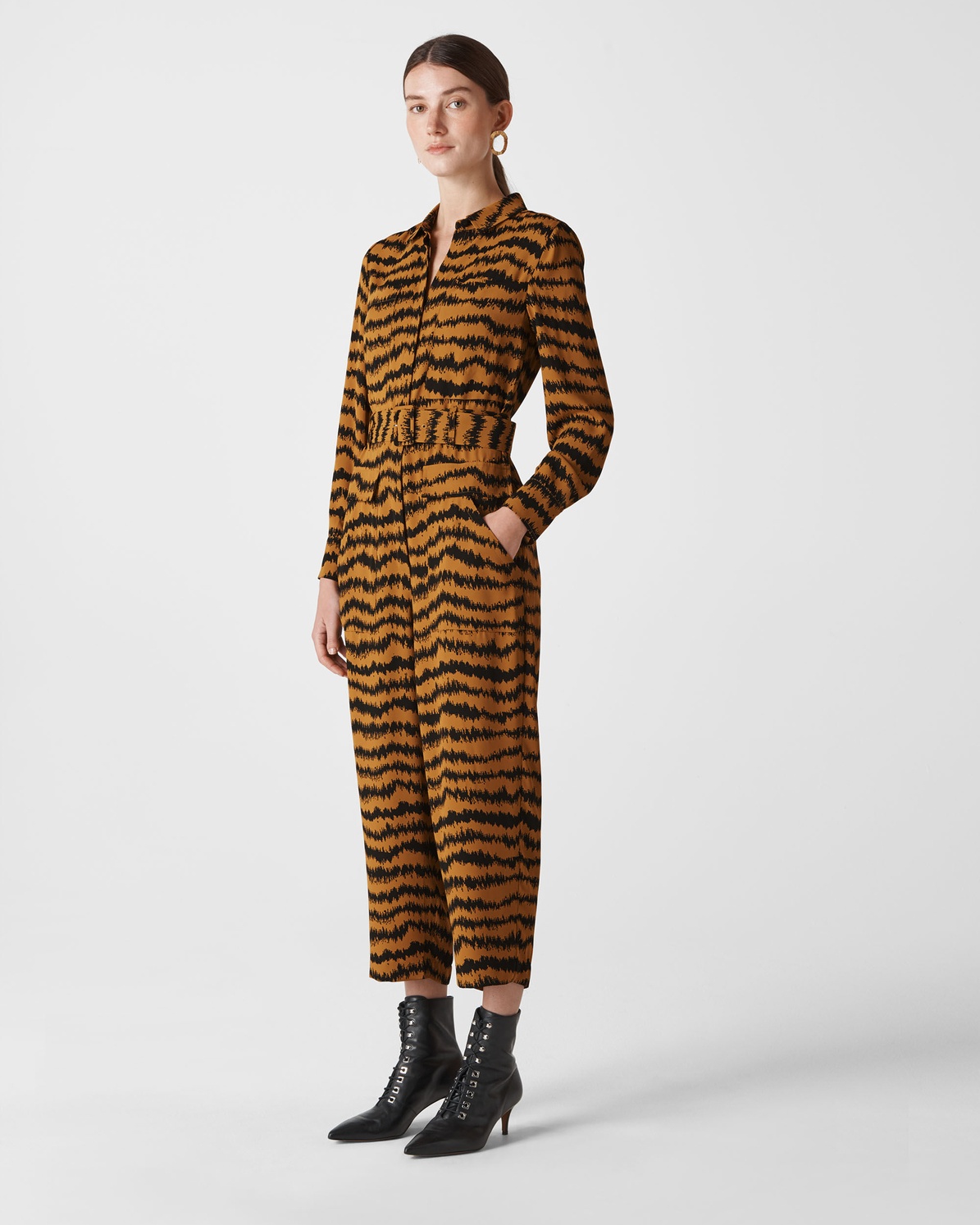 whistles utility crepe jumpsuit