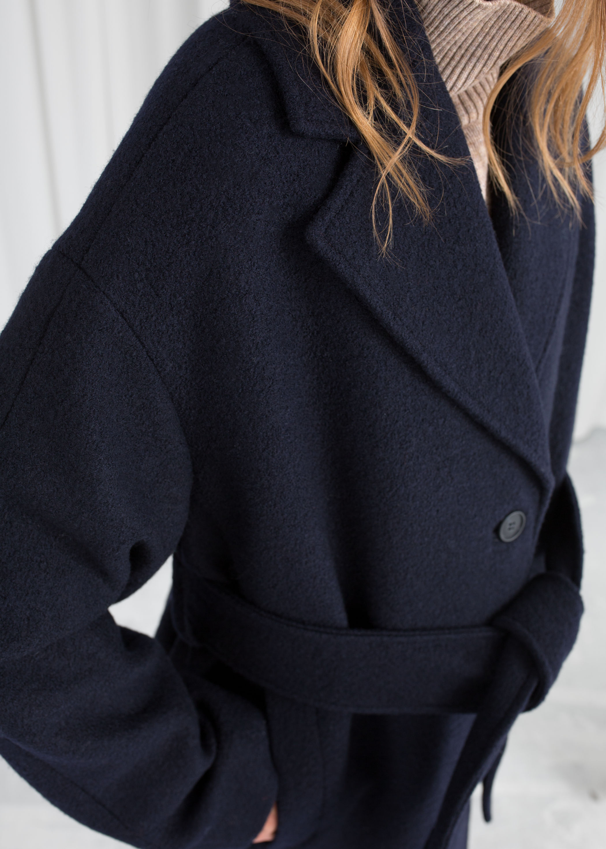 other stories belted wool coat