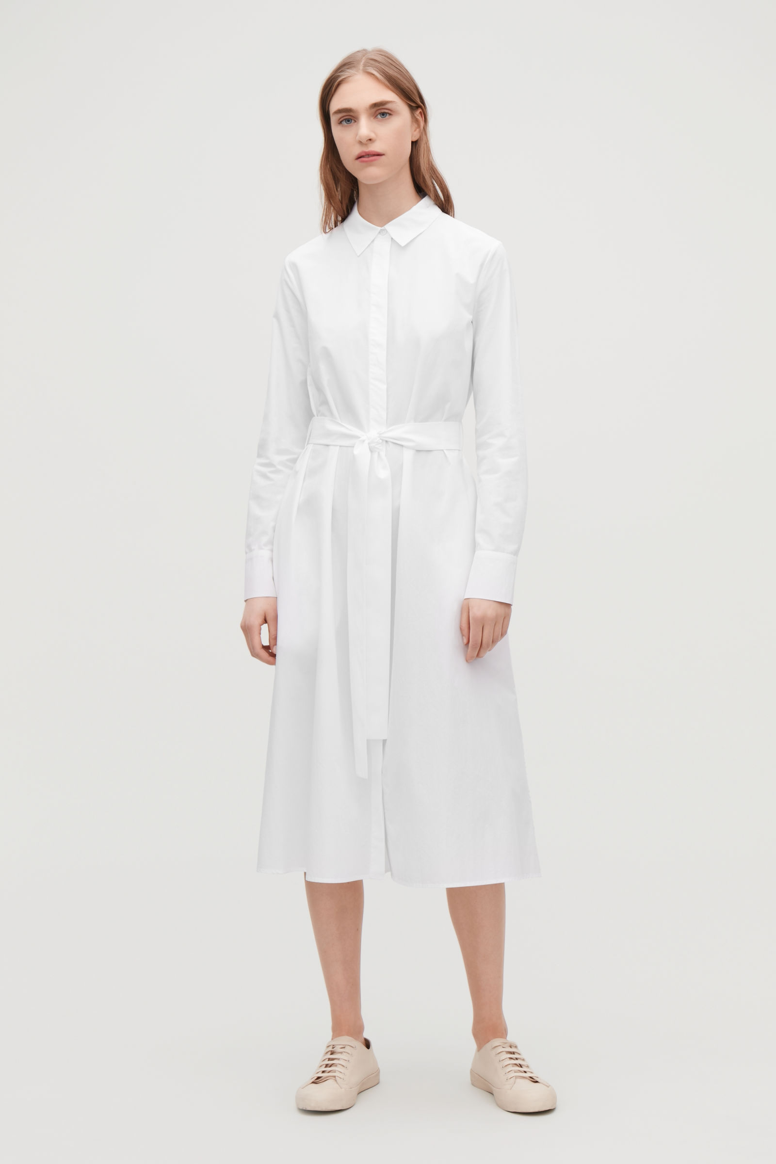 cos white shirt dress