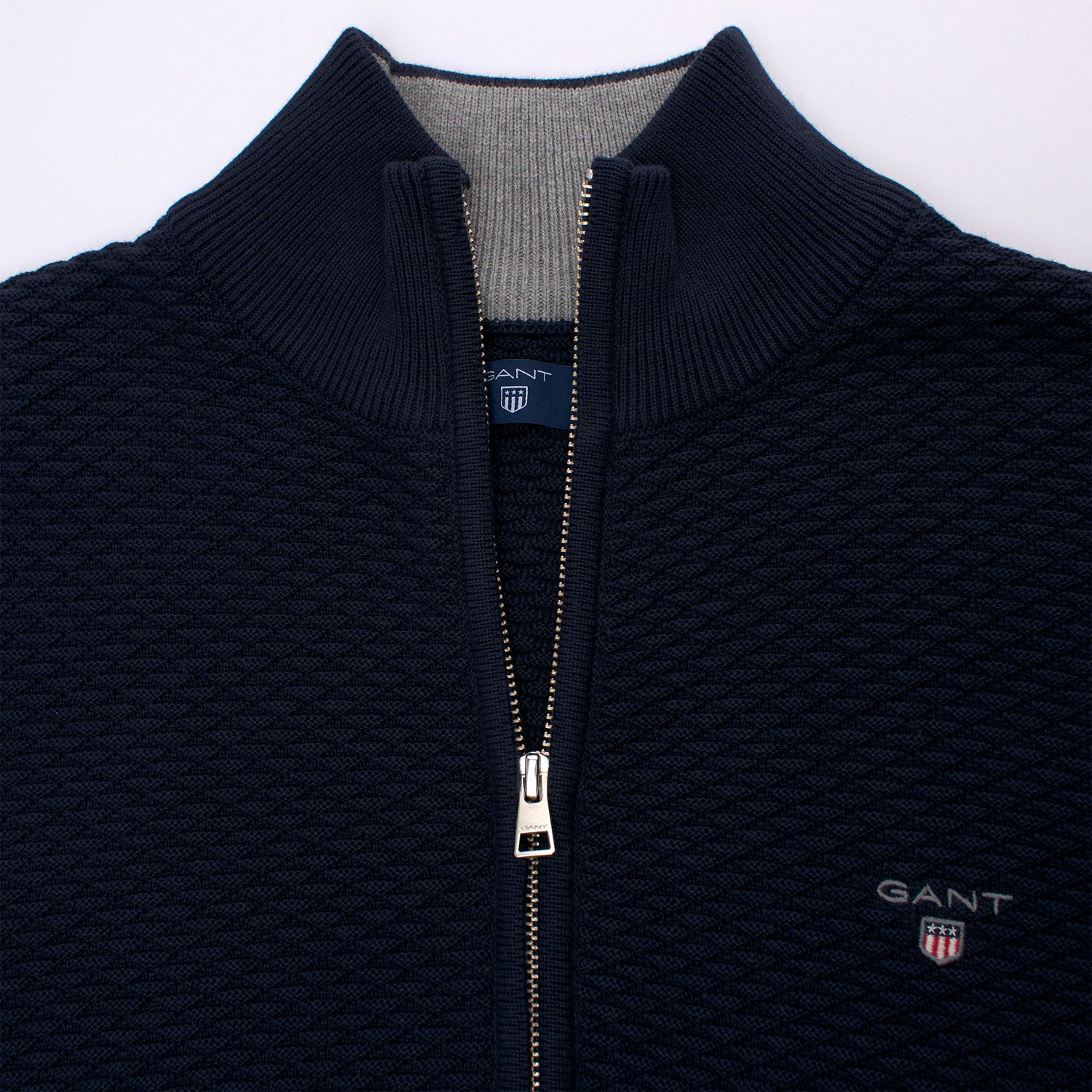 gant zip cardigan