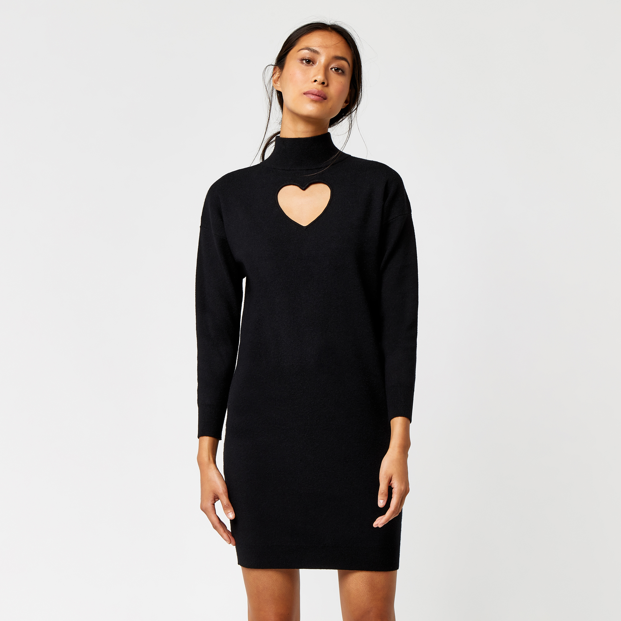 heart cut out dress