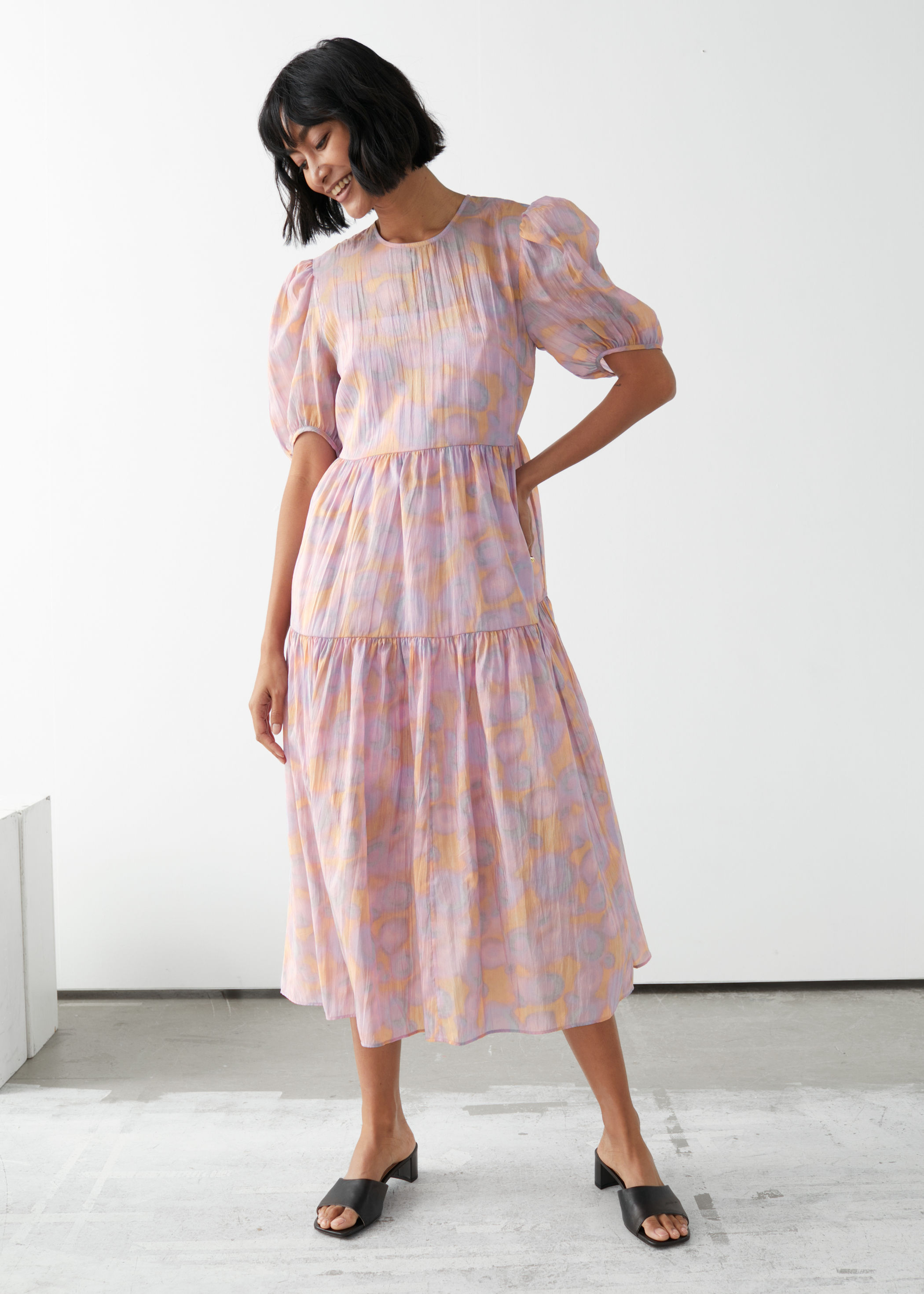 midi dress with sleeve