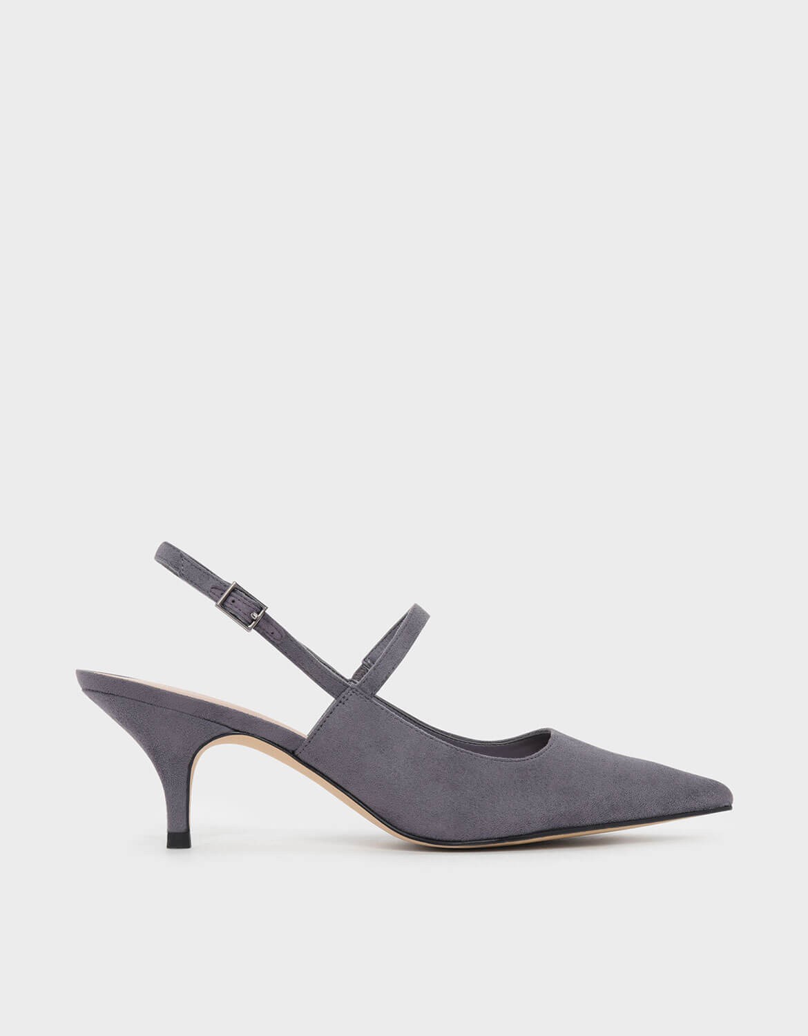 grey sling back shoes