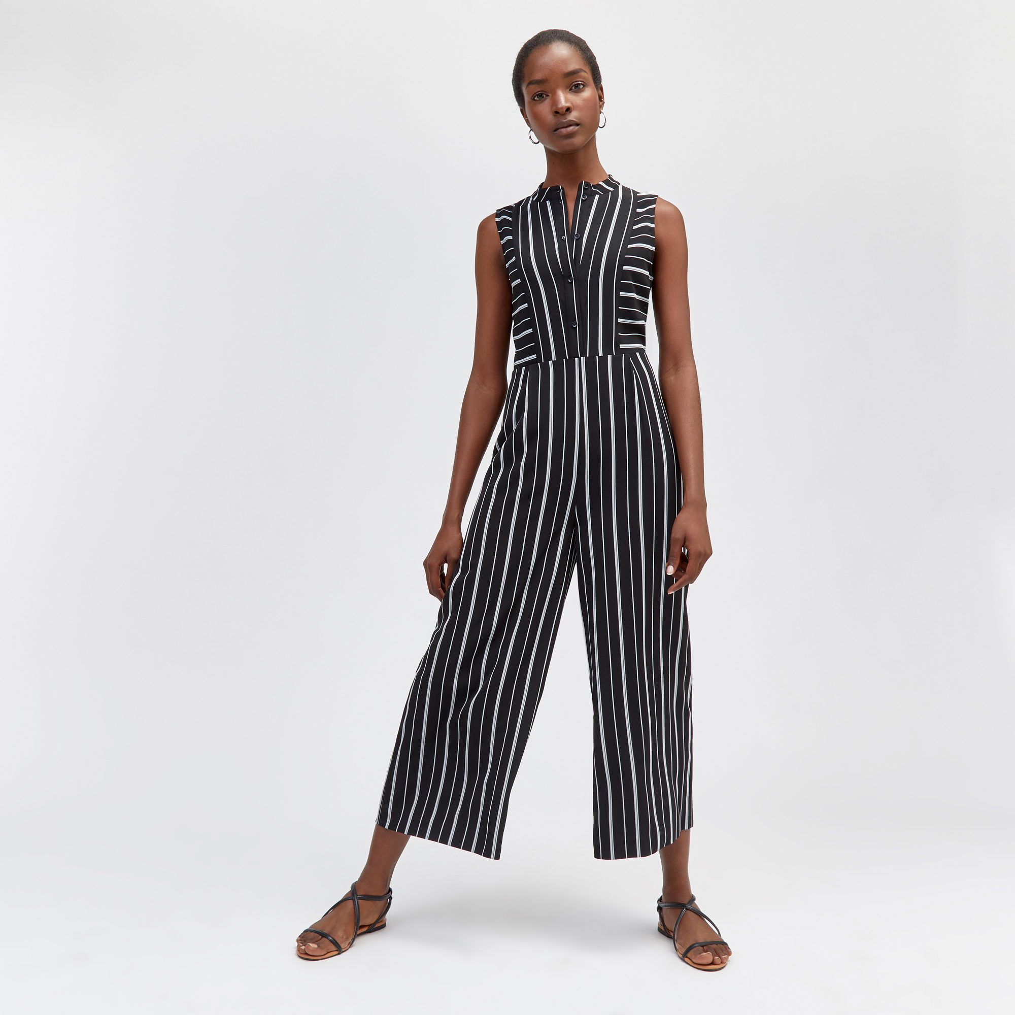 warehouse stripe jumpsuit