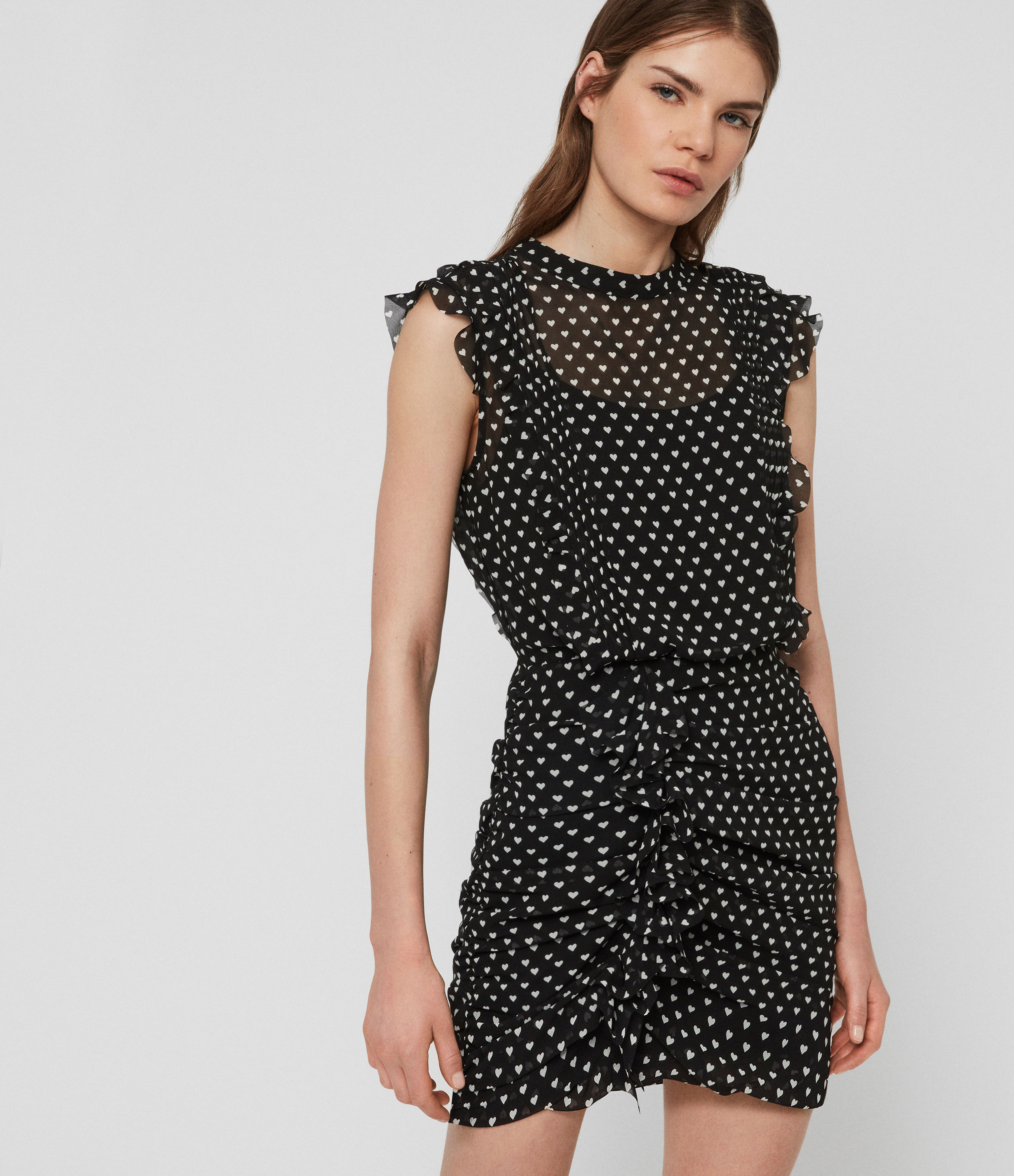 all saints polka dot dress