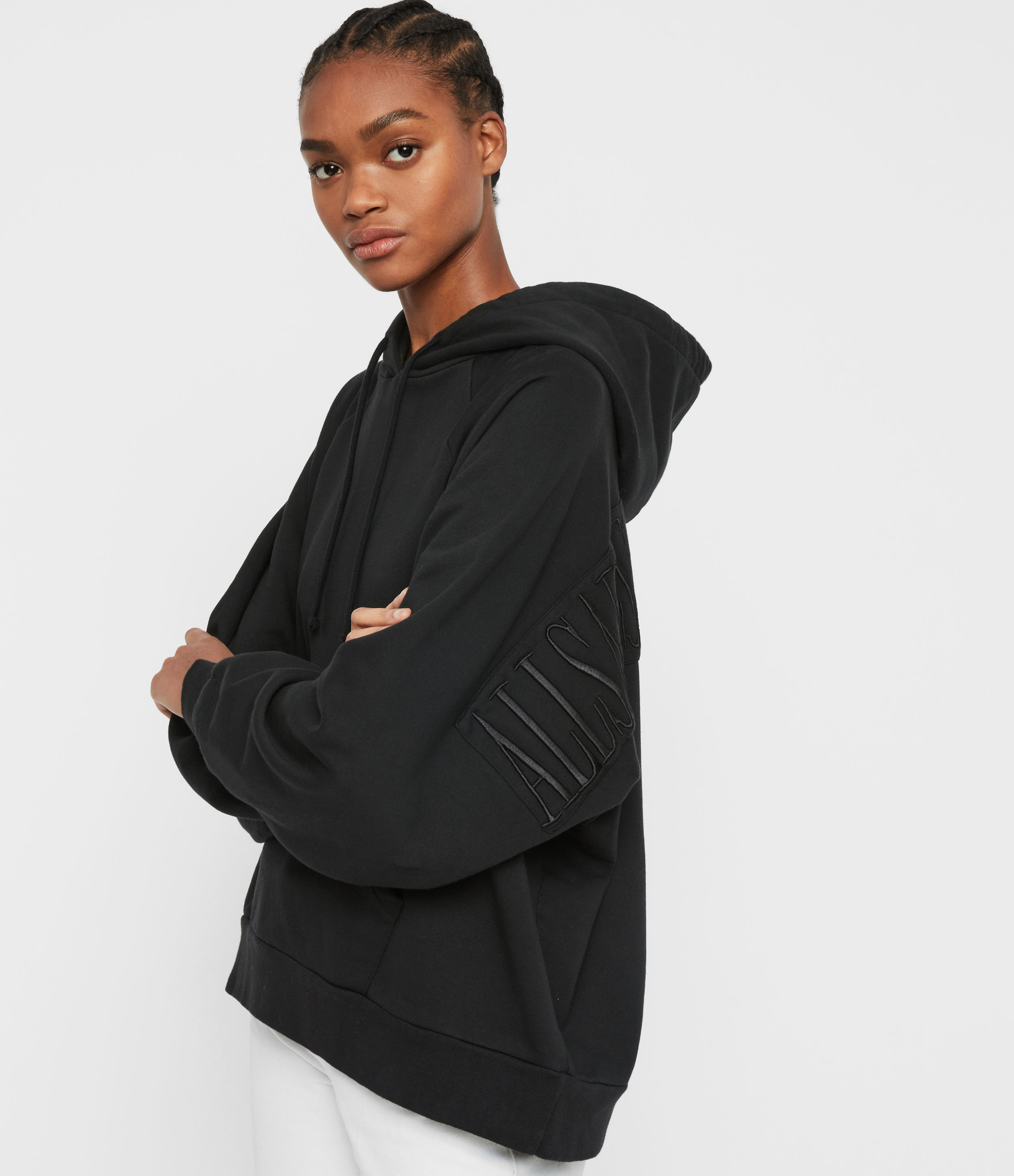 all saints black sweatshirt