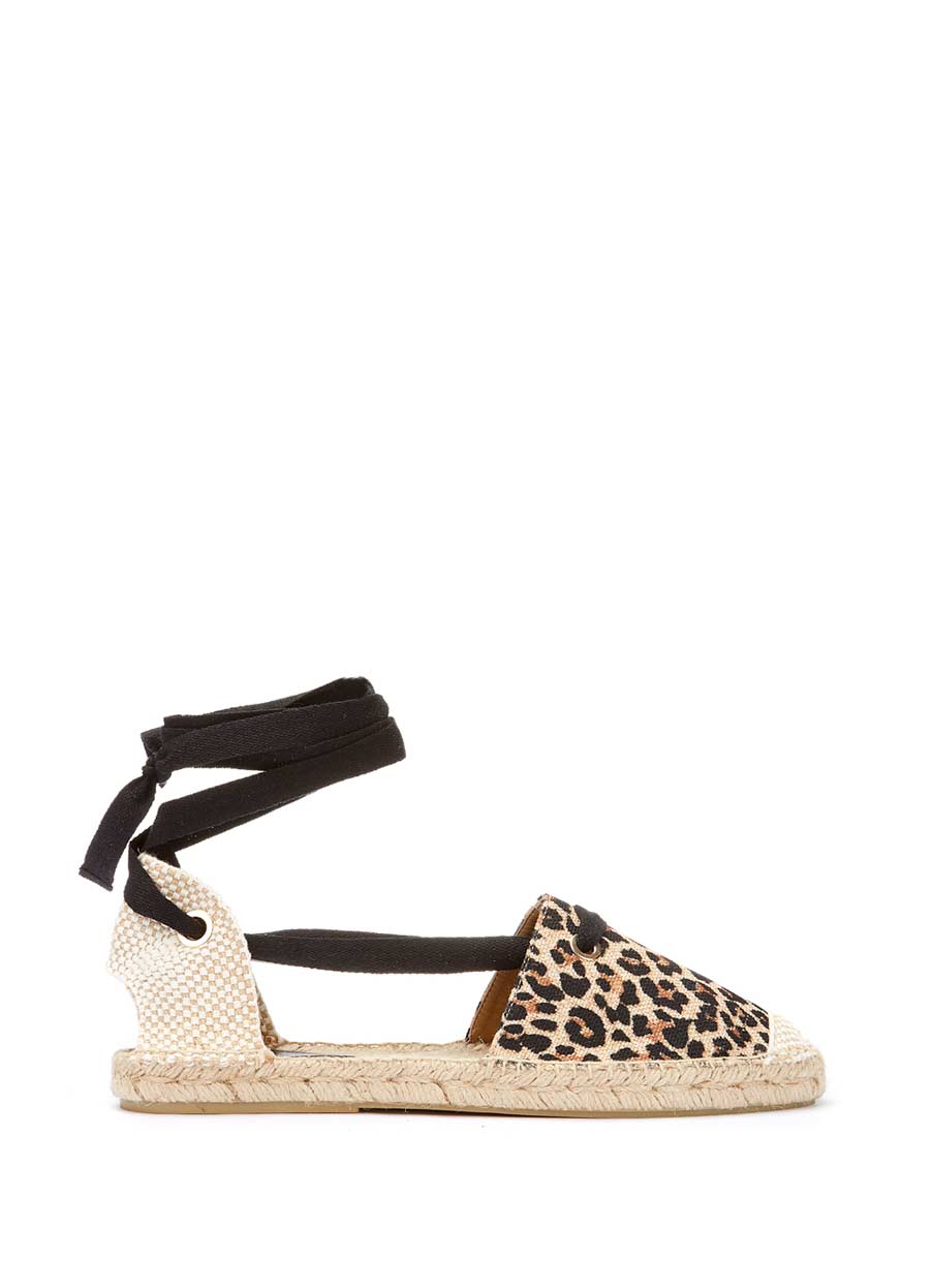 leopard flat espadrilles