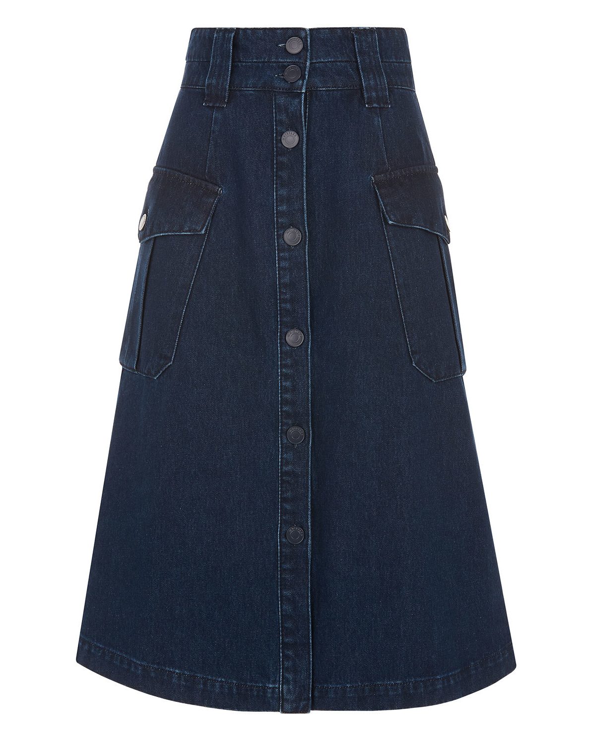 whistles denim midi skirt