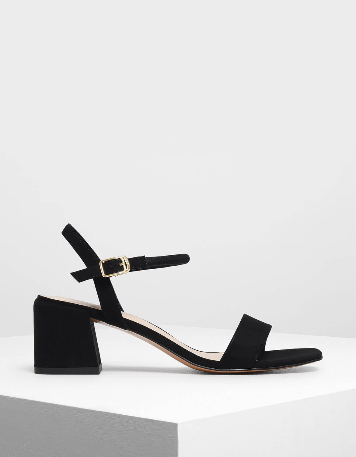 charles and keith black sandals