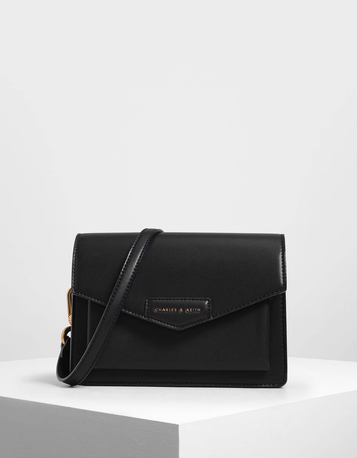 charles and keith front flap crossbody
