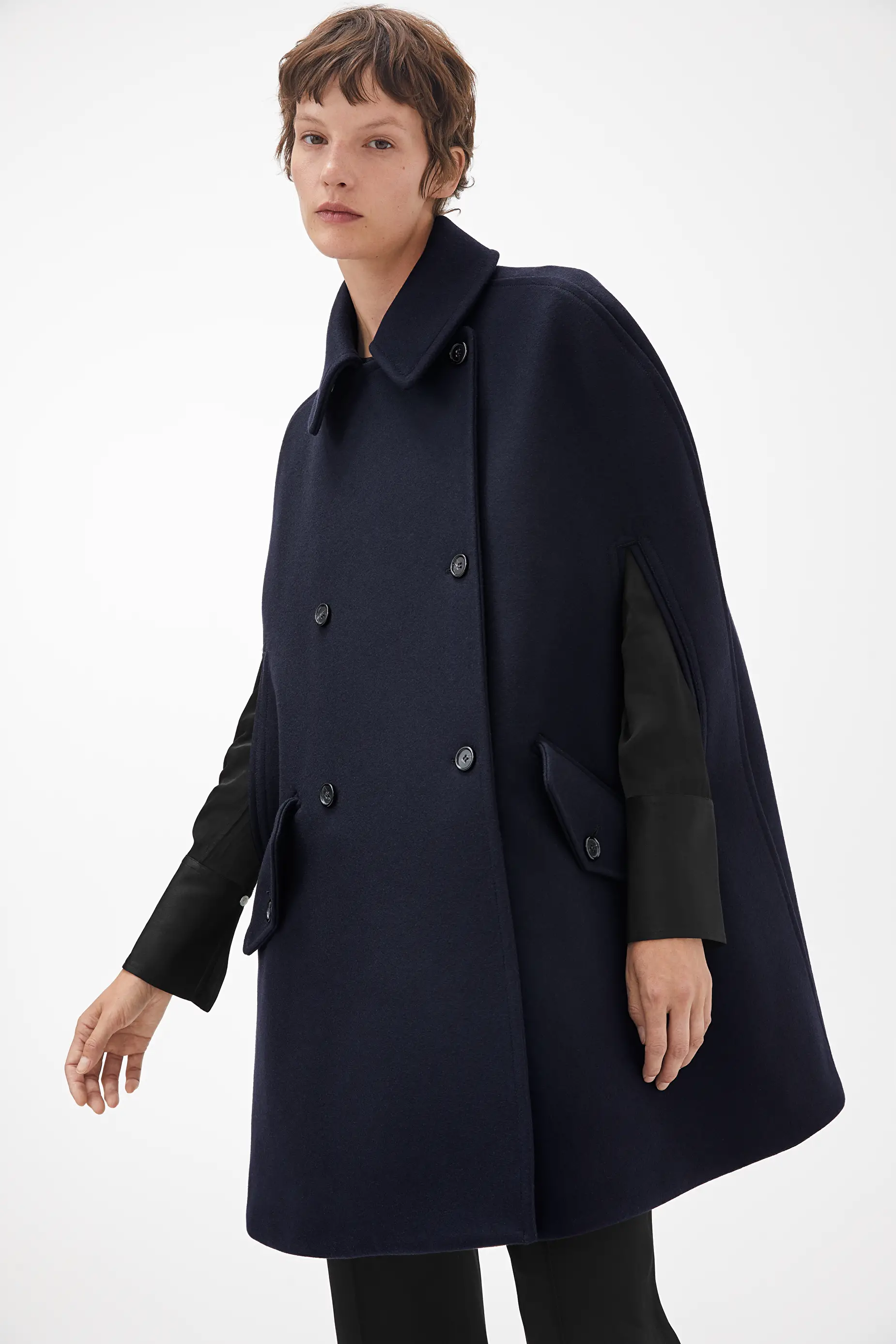 wool cape coat