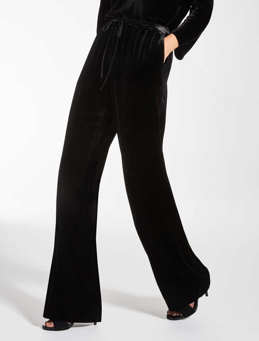max mara velvet trousers