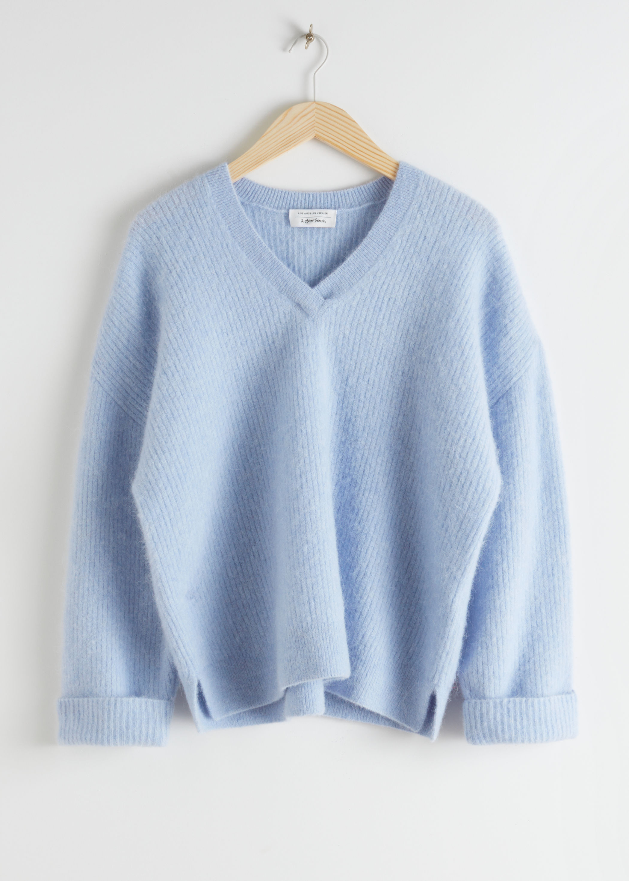 oversized v neck sweater