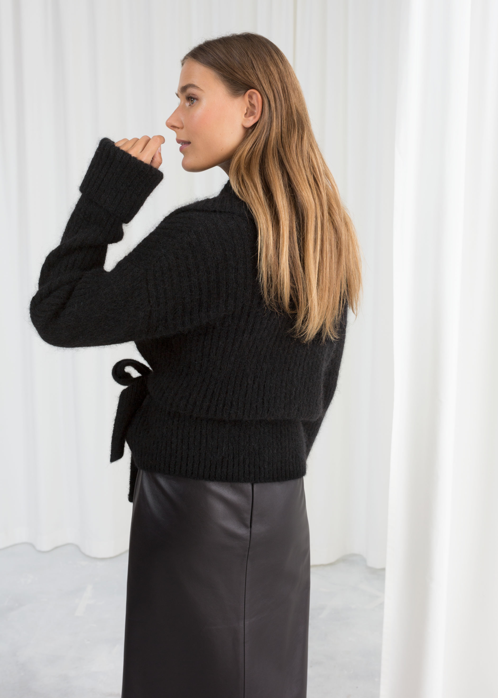 wool wrap cardigan