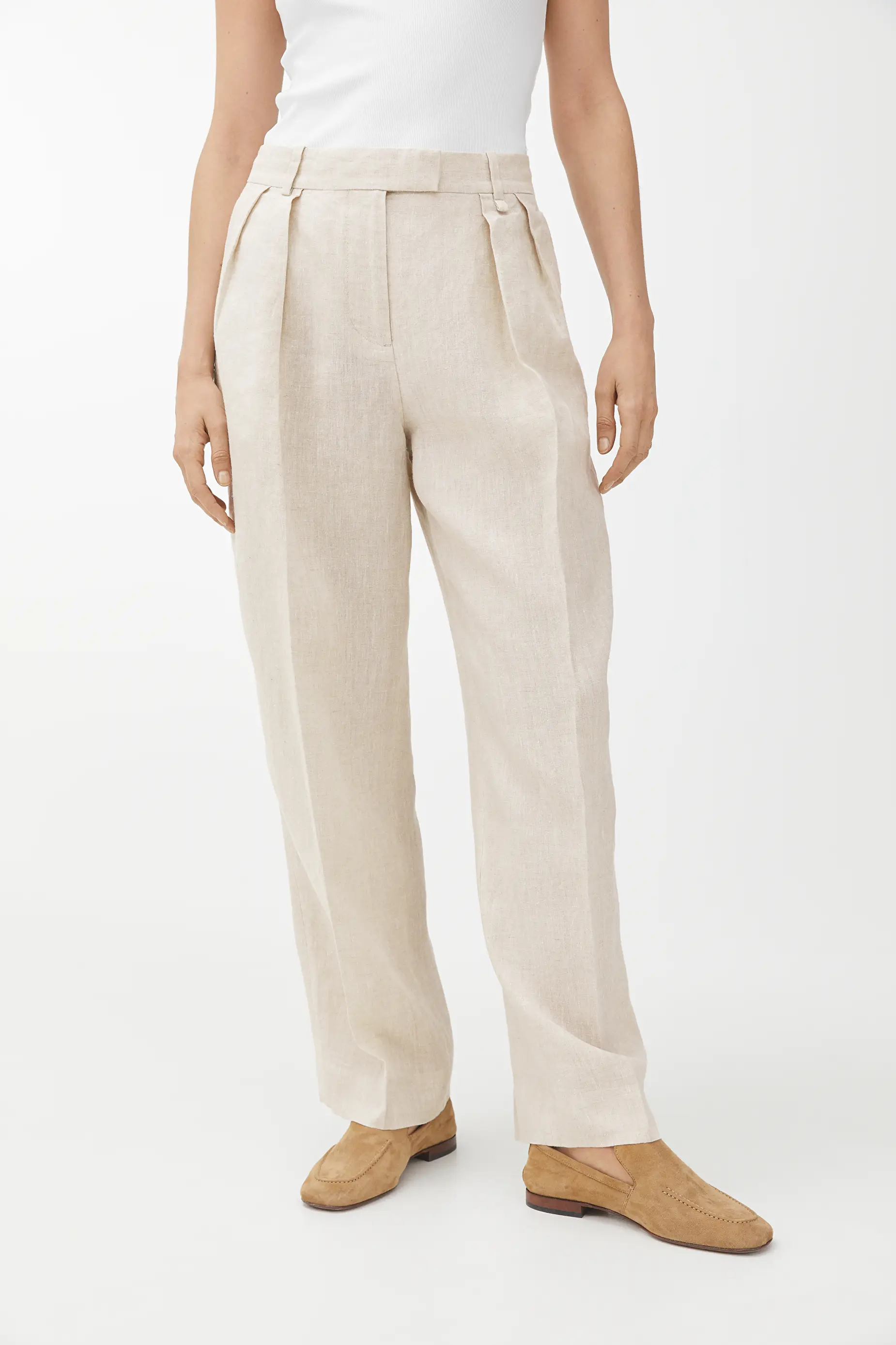 linen trousers