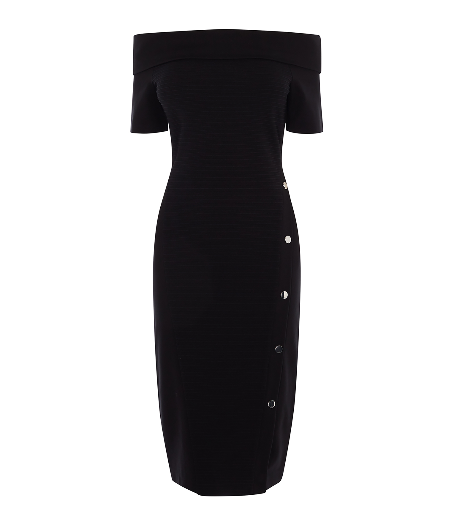 karen millen bardot popper dress