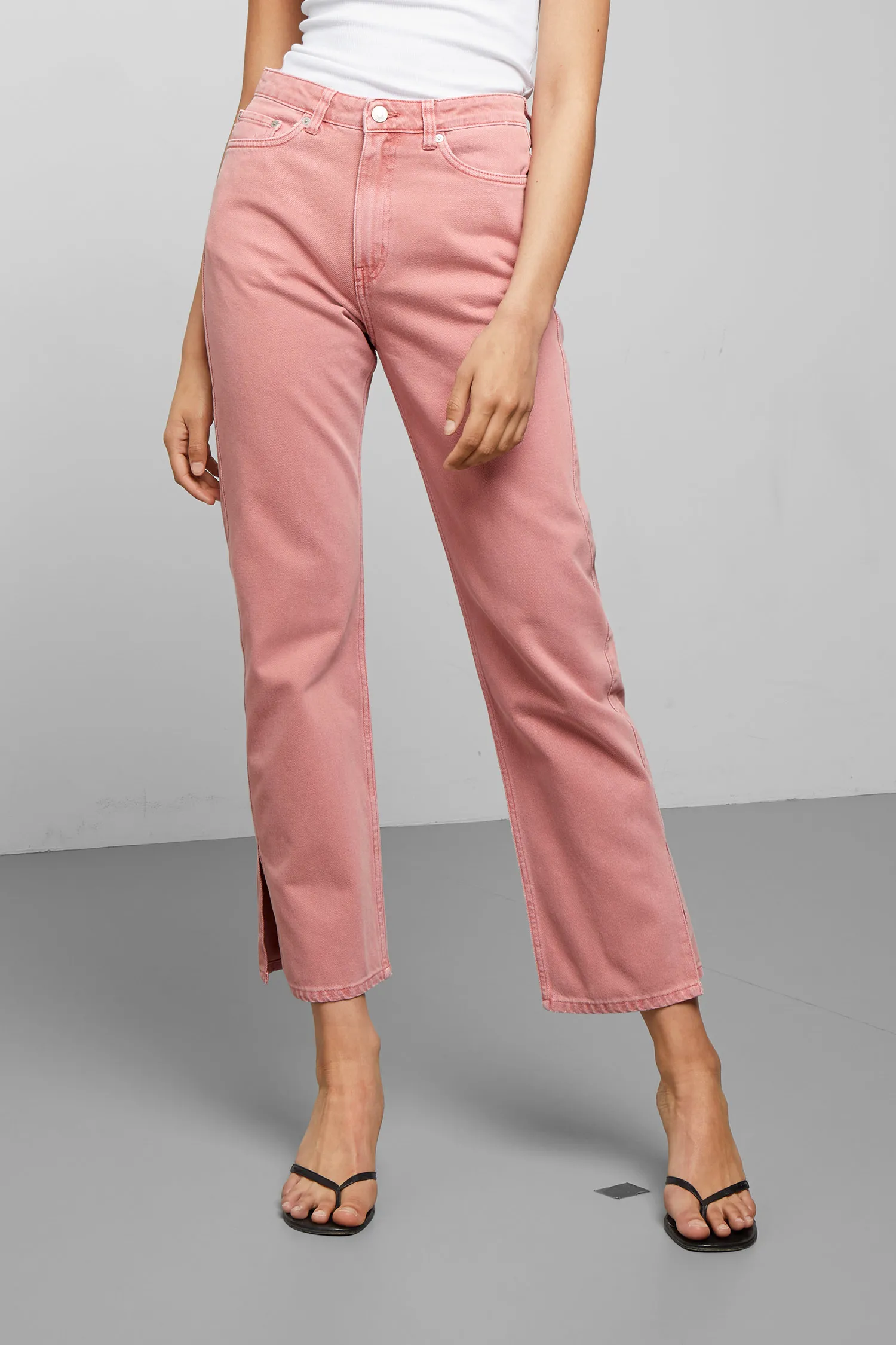 weekday pink jeans
