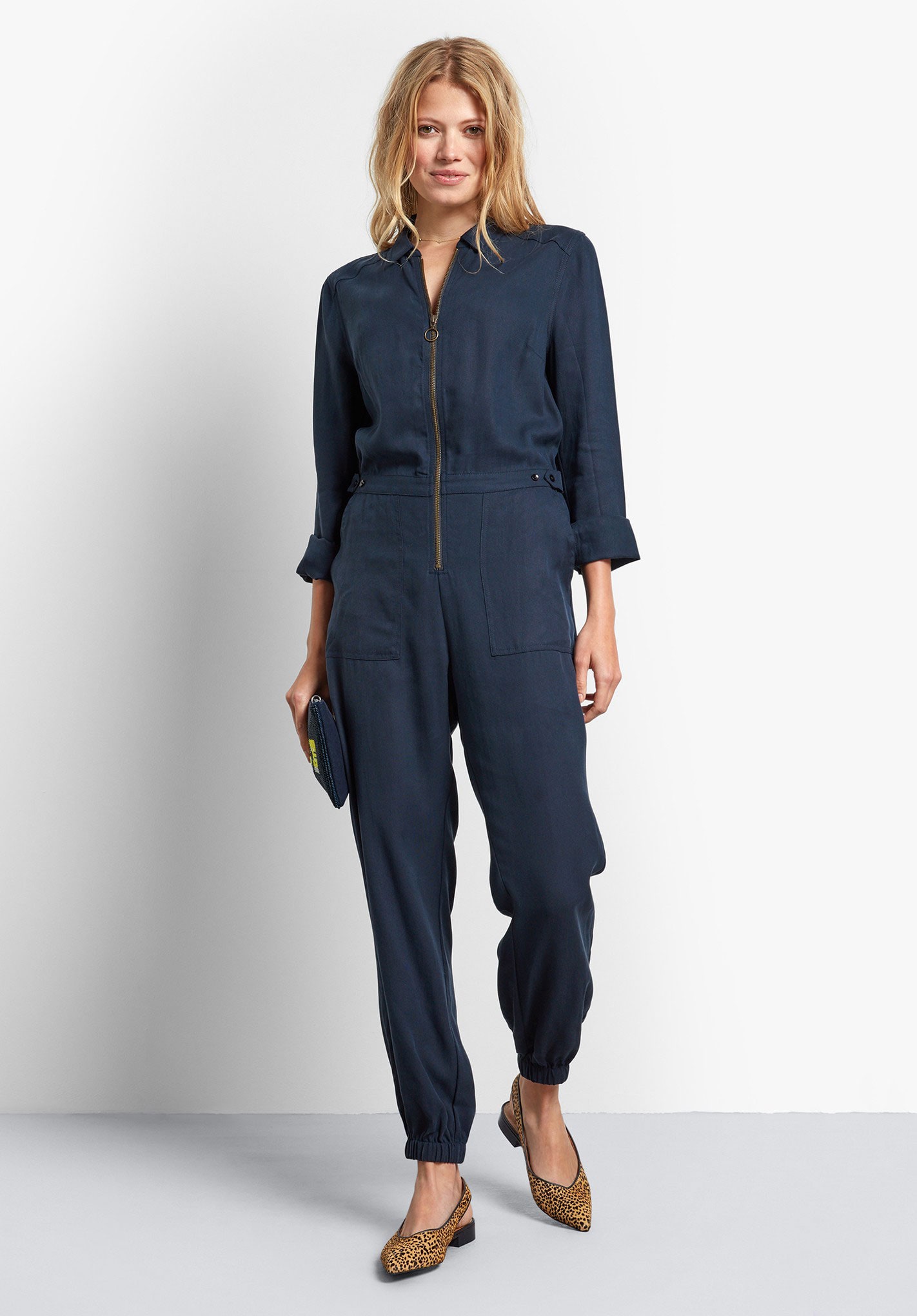 hush denim jumpsuit