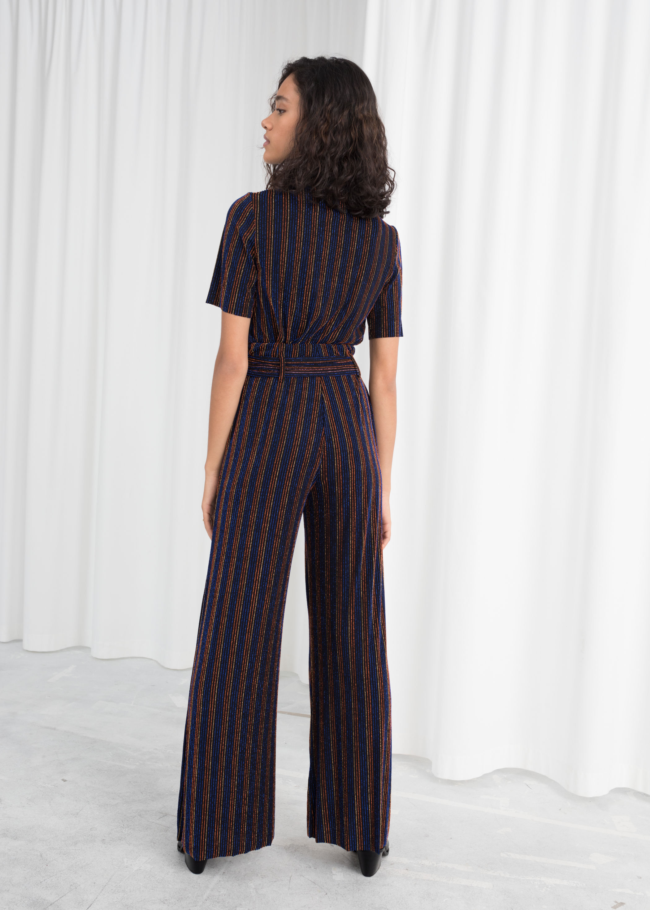 glitter stripe trousers