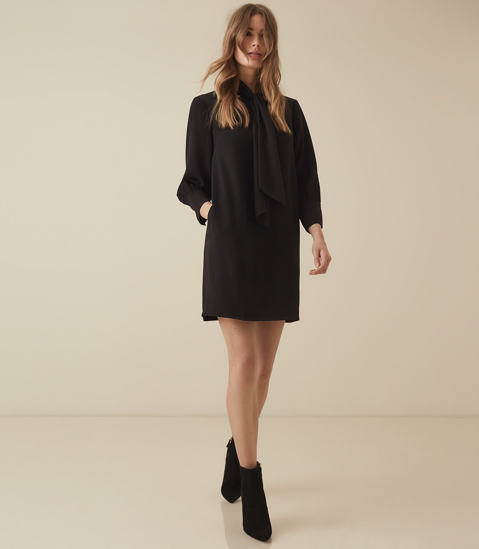 reiss black tie dresses