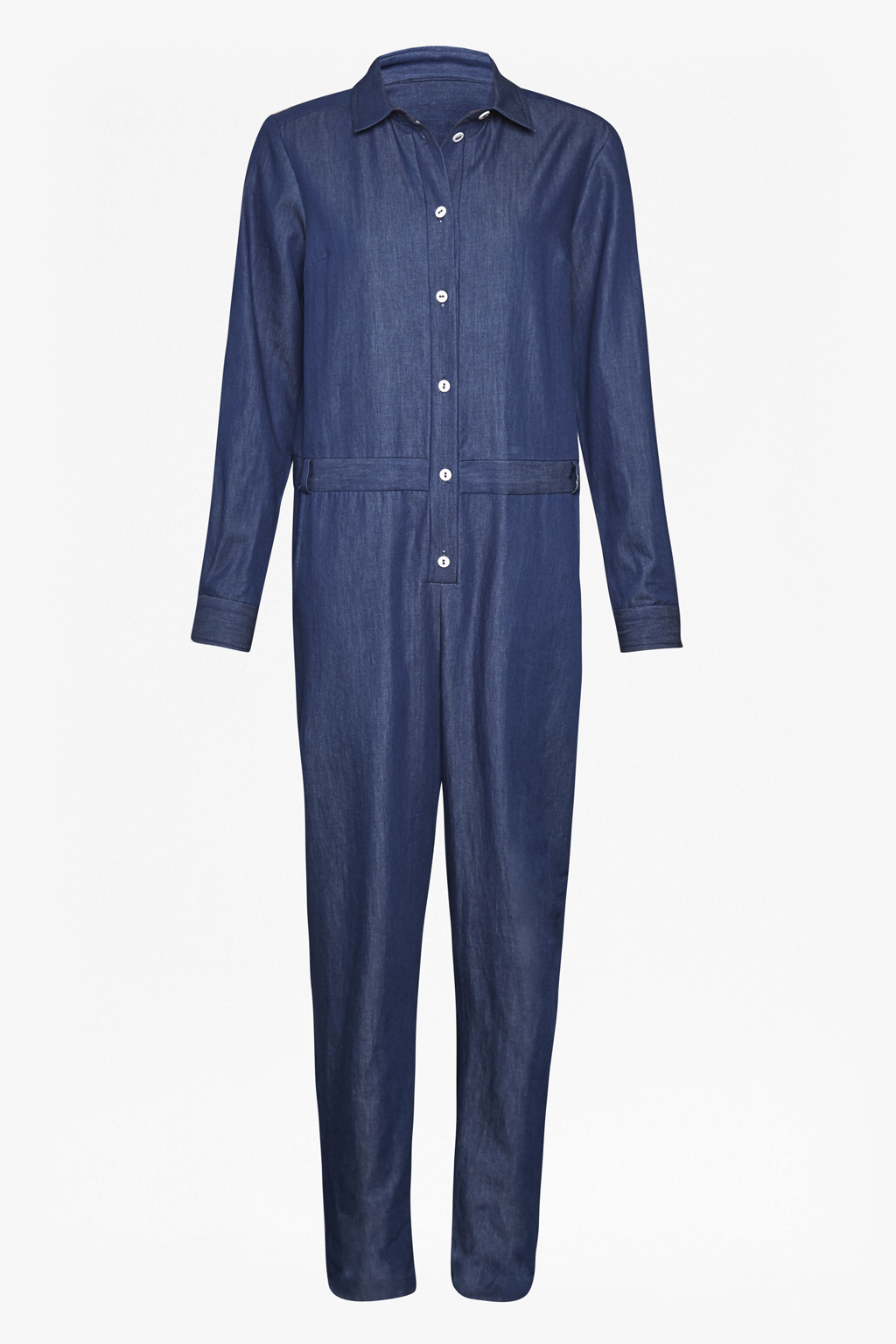 lightweight denim jumpsuit