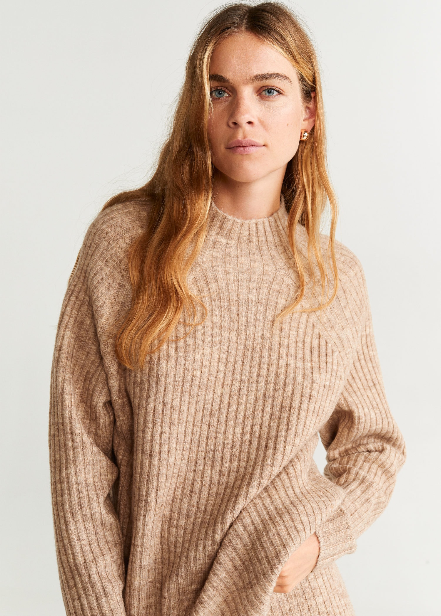 ribbed knit sweater