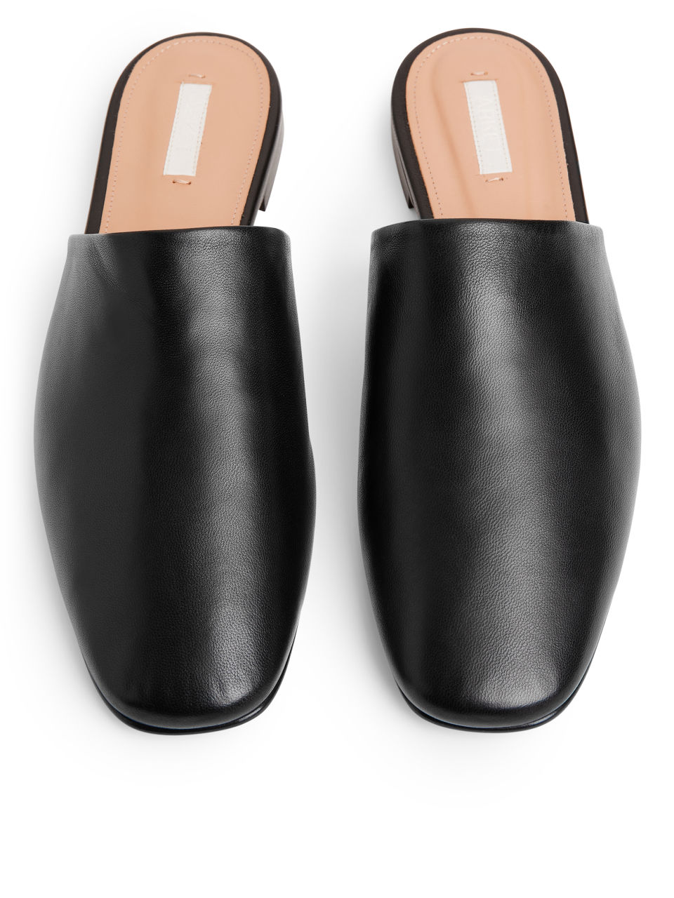 leather mules flats