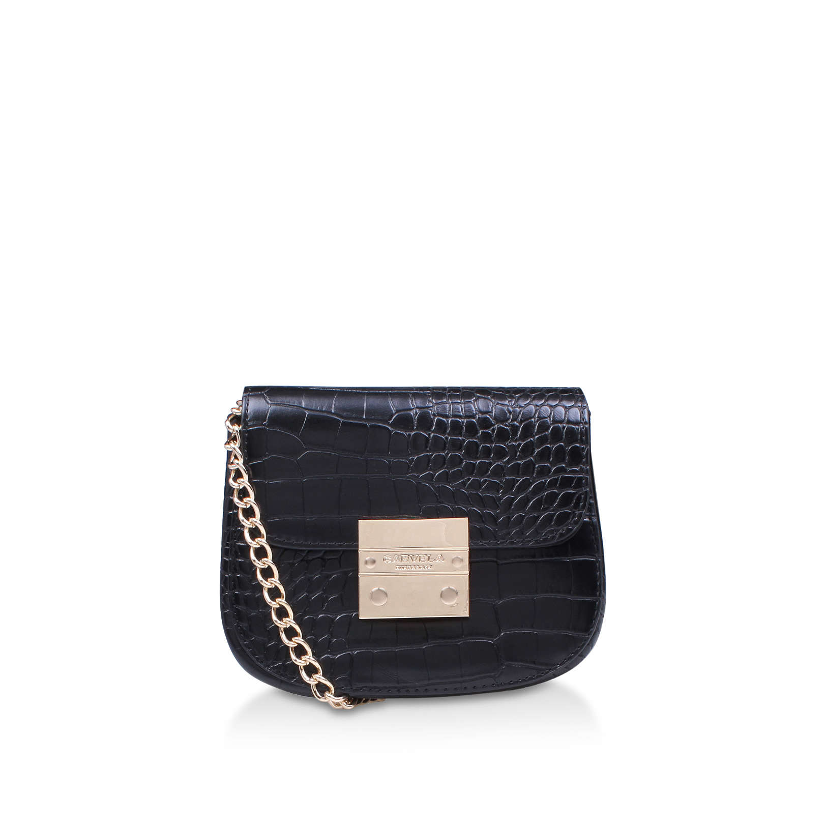 carvela black cross body bag