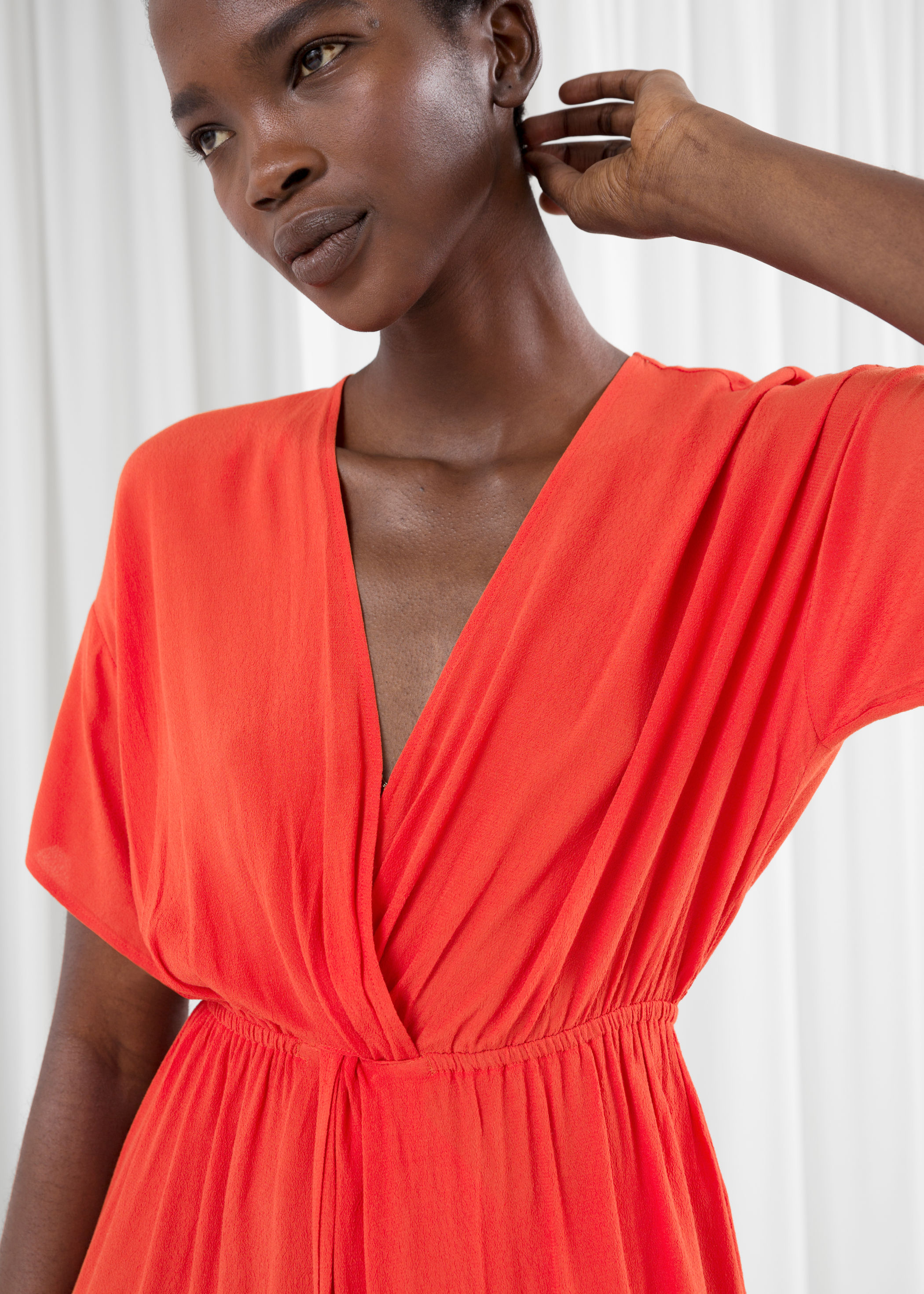 twist knot midi dress