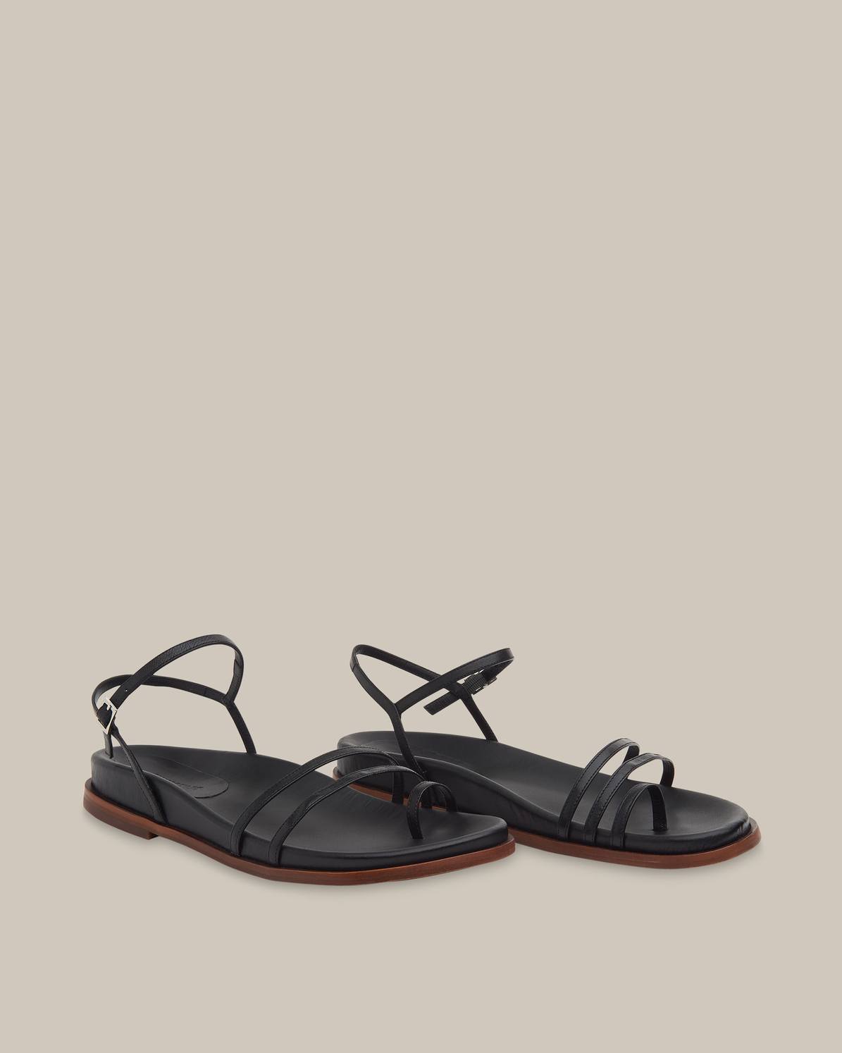 strappy footbed sandals