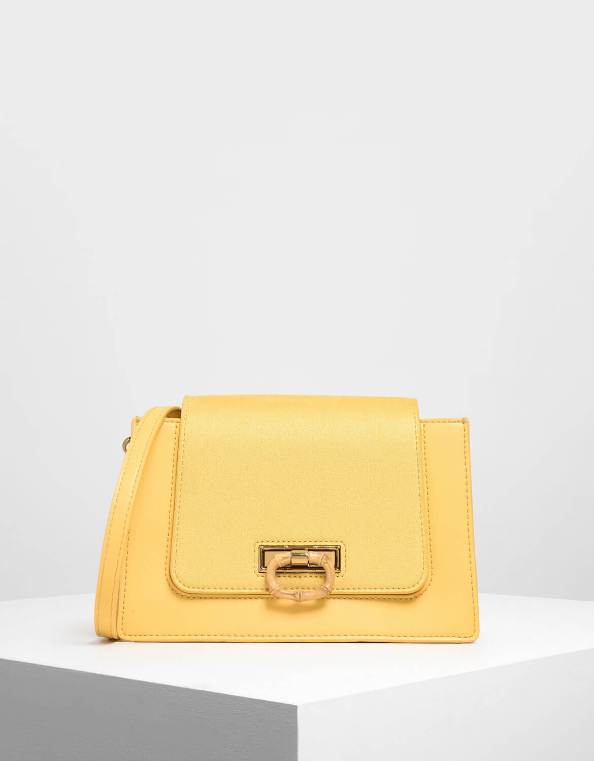 charles and keith yellow bag