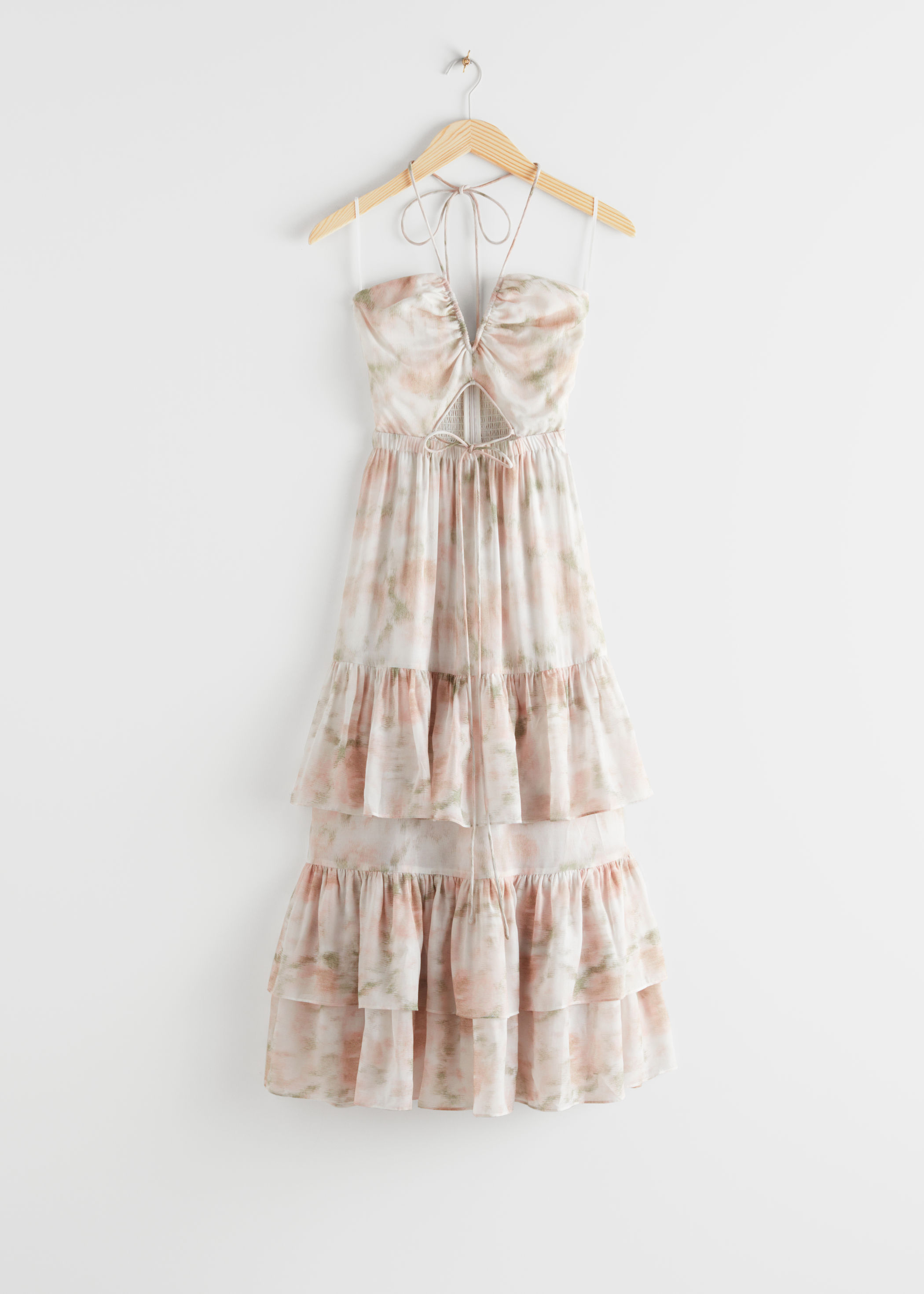 halter midi dress