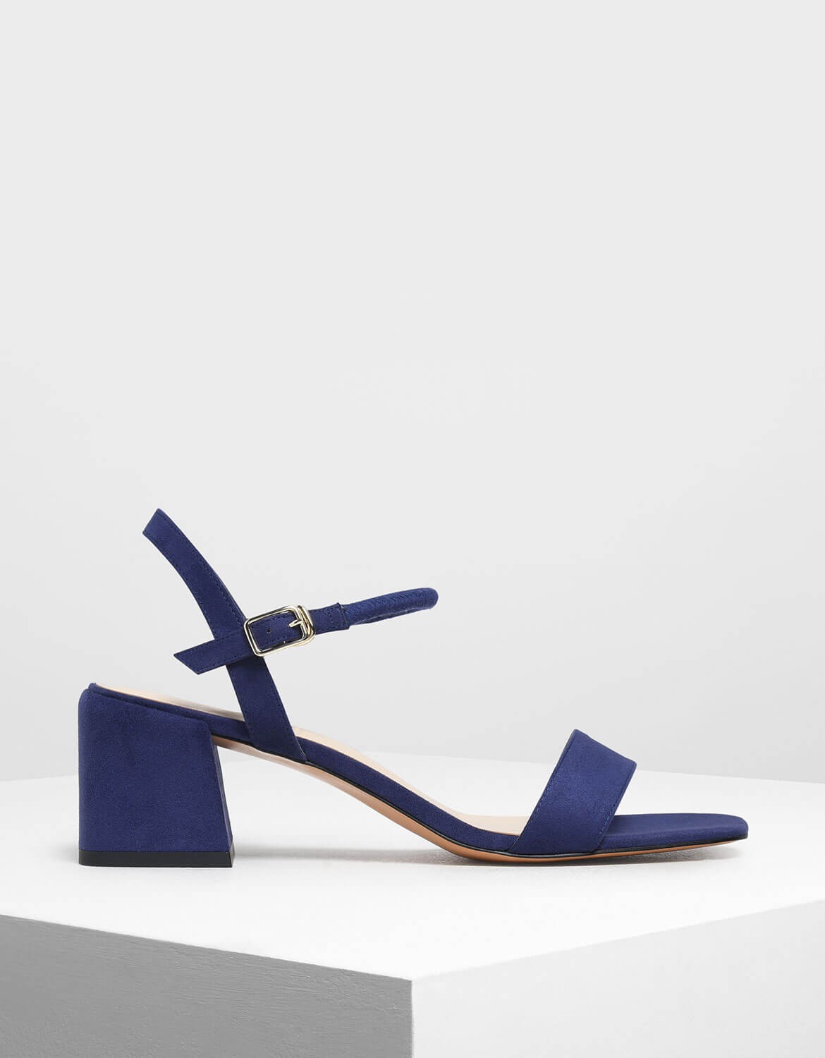 cobalt blue block heel sandals