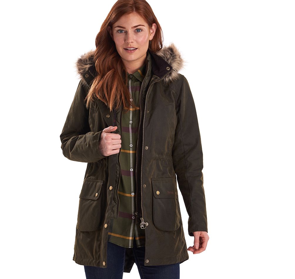 barbour abigail cognac