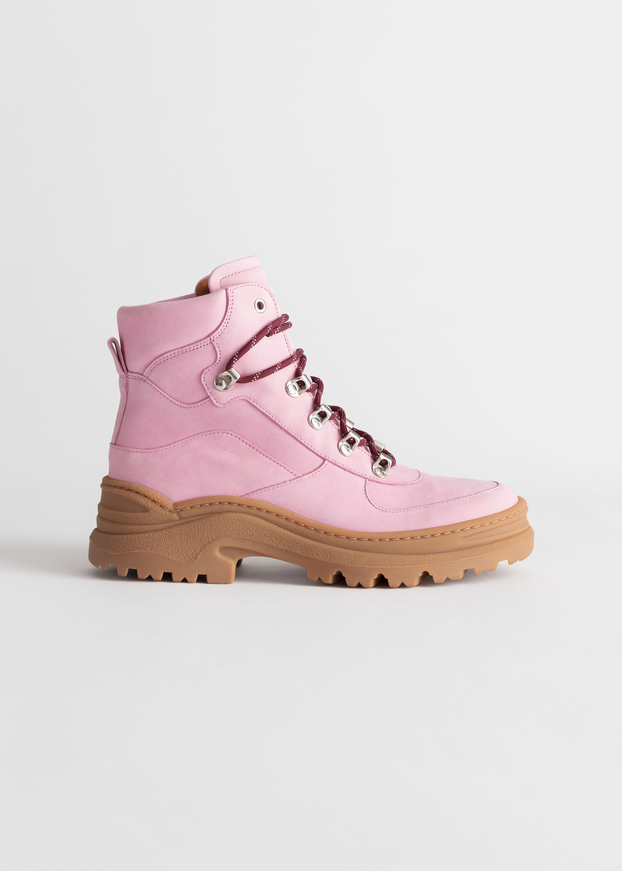 pink hiking boots