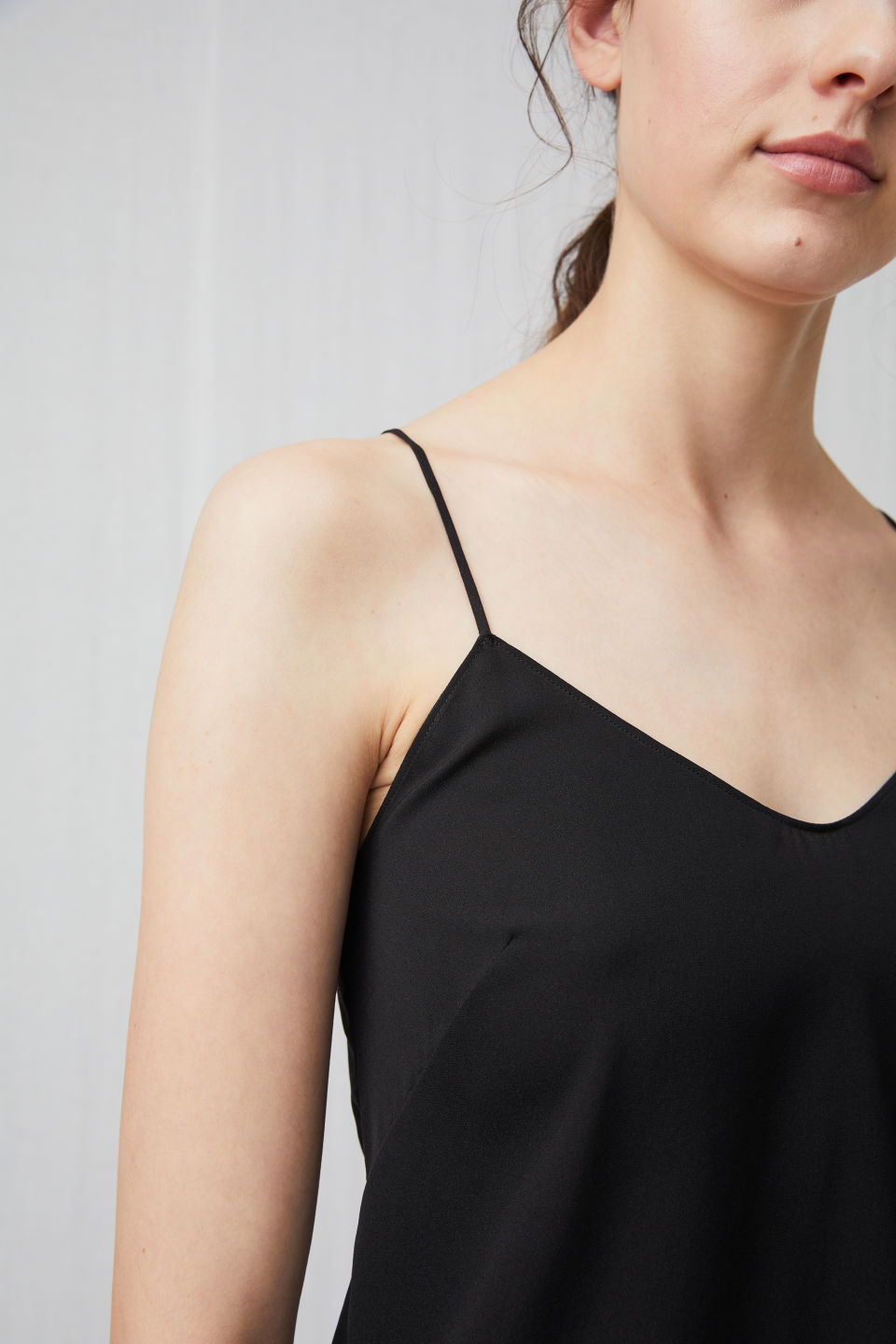 satin spaghetti strap top
